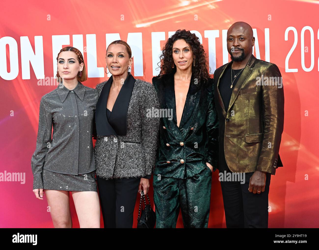 LONDRA, REGNO UNITO. 10 ottobre 2024. Georgie Buckland, Vanessa L. Williams, Matt Henry e Amy di Bartolomeo partecipano al "Elton John: Never Too Late" Headline Gala - 68° BFI London Film Festival a Londra, Regno Unito. (Foto di 李世惠/SEE li/Picture Capital) credito: Vedi li/Picture Capital/Alamy Live News Foto Stock