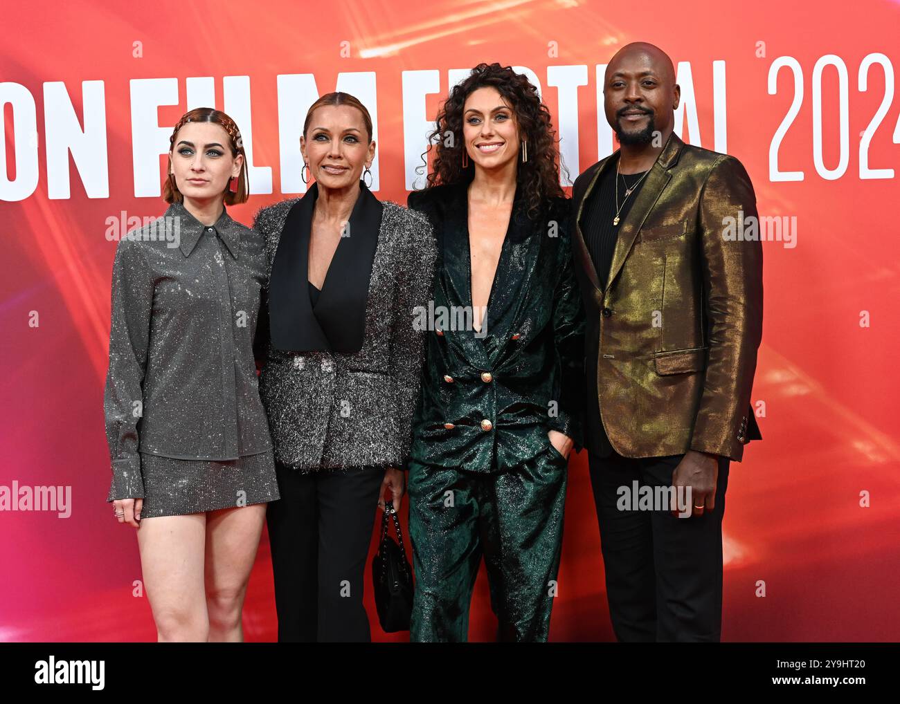 LONDRA, REGNO UNITO. 10 ottobre 2024. Georgie Buckland, Vanessa L. Williams, Matt Henry e Amy di Bartolomeo partecipano al "Elton John: Never Too Late" Headline Gala - 68° BFI London Film Festival a Londra, Regno Unito. (Foto di 李世惠/SEE li/Picture Capital) credito: Vedi li/Picture Capital/Alamy Live News Foto Stock