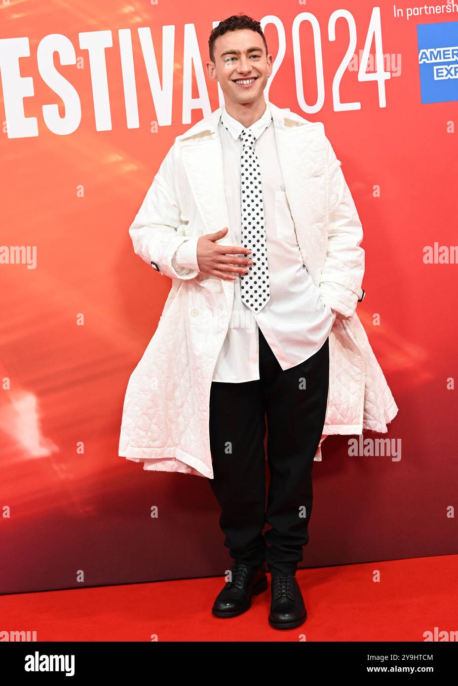 LONDRA, REGNO UNITO. 10 ottobre 2024. Olly Alexander partecipa al "Elton John: Never Too Late" Headline Gala - 68° BFI London Film Festival a Londra, Regno Unito. (Foto di 李世惠/SEE li/Picture Capital) credito: Vedi li/Picture Capital/Alamy Live News Foto Stock