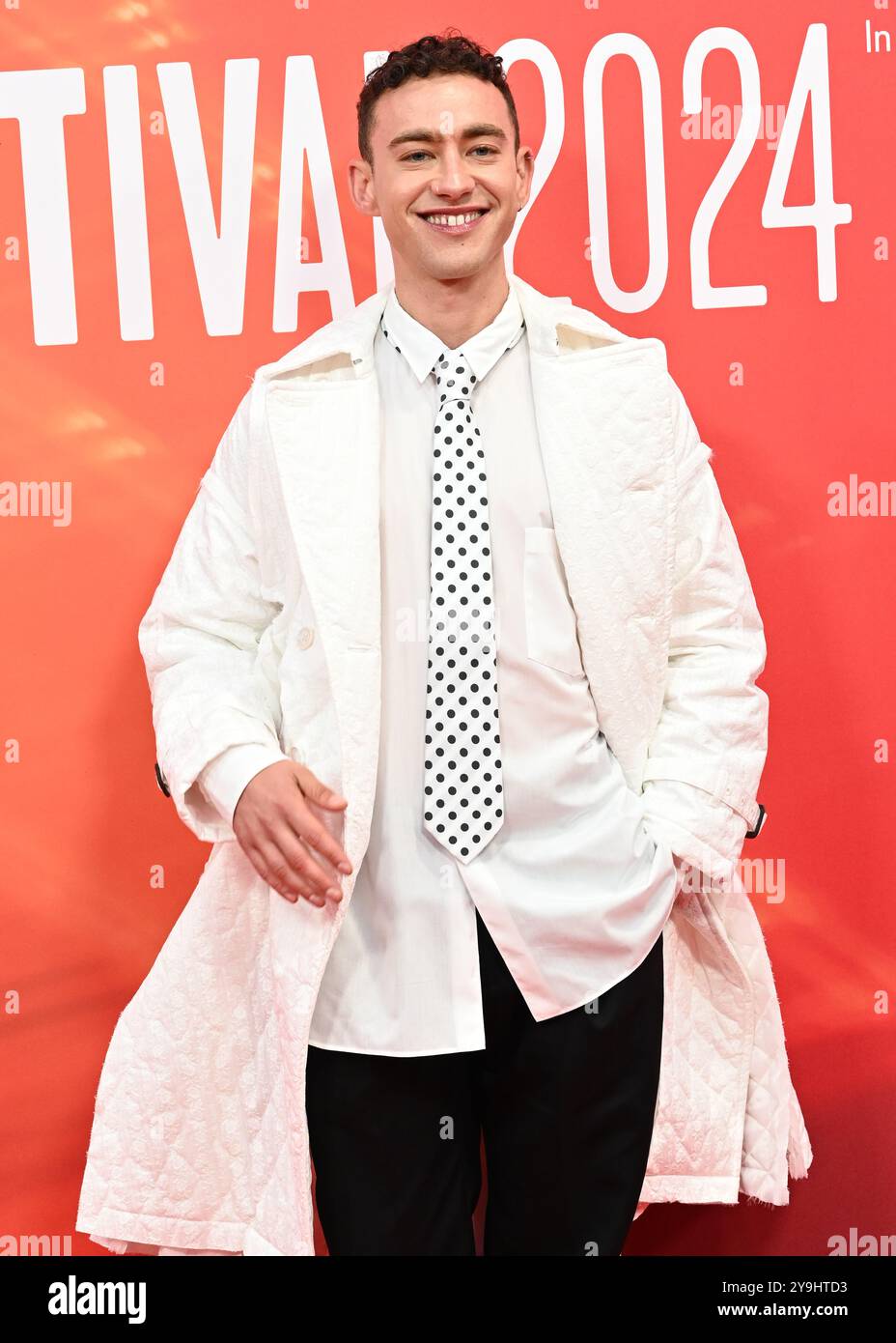LONDRA, REGNO UNITO. 10 ottobre 2024. Olly Alexander partecipa al "Elton John: Never Too Late" Headline Gala - 68° BFI London Film Festival a Londra, Regno Unito. (Foto di 李世惠/SEE li/Picture Capital) credito: Vedi li/Picture Capital/Alamy Live News Foto Stock
