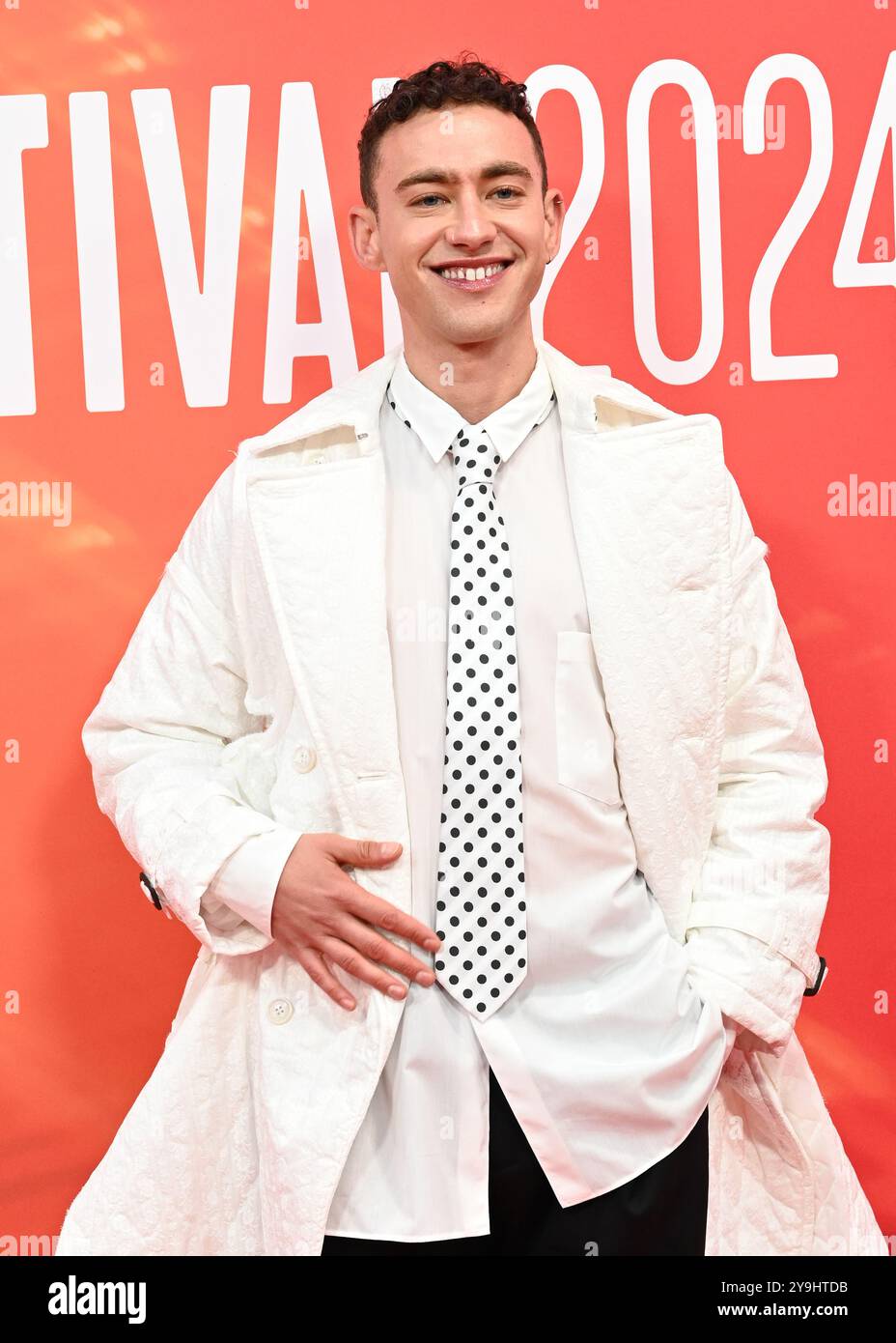 LONDRA, REGNO UNITO. 10 ottobre 2024. Olly Alexander partecipa al "Elton John: Never Too Late" Headline Gala - 68° BFI London Film Festival a Londra, Regno Unito. (Foto di 李世惠/SEE li/Picture Capital) credito: Vedi li/Picture Capital/Alamy Live News Foto Stock