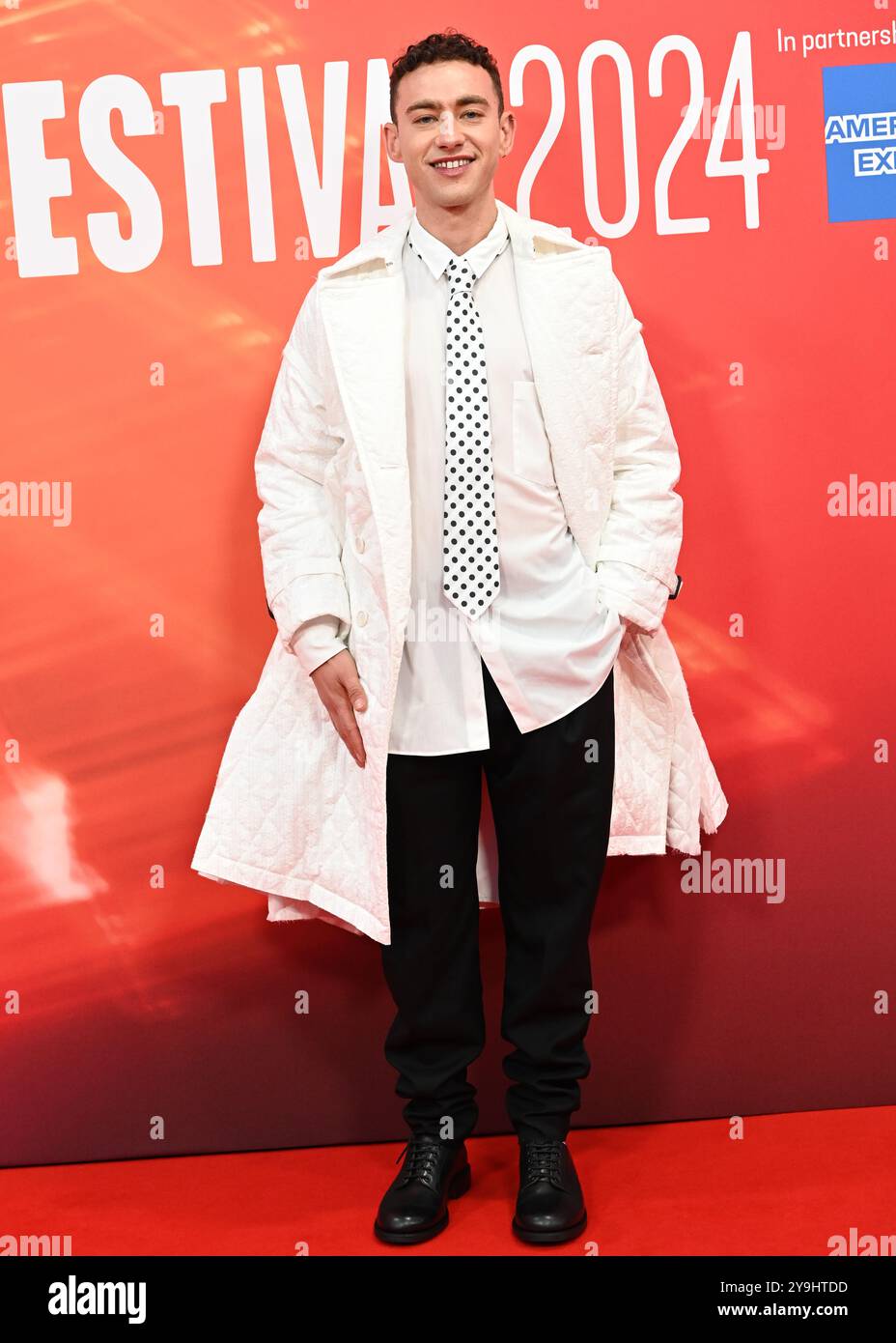LONDRA, REGNO UNITO. 10 ottobre 2024. Olly Alexander partecipa al "Elton John: Never Too Late" Headline Gala - 68° BFI London Film Festival a Londra, Regno Unito. (Foto di 李世惠/SEE li/Picture Capital) credito: Vedi li/Picture Capital/Alamy Live News Foto Stock