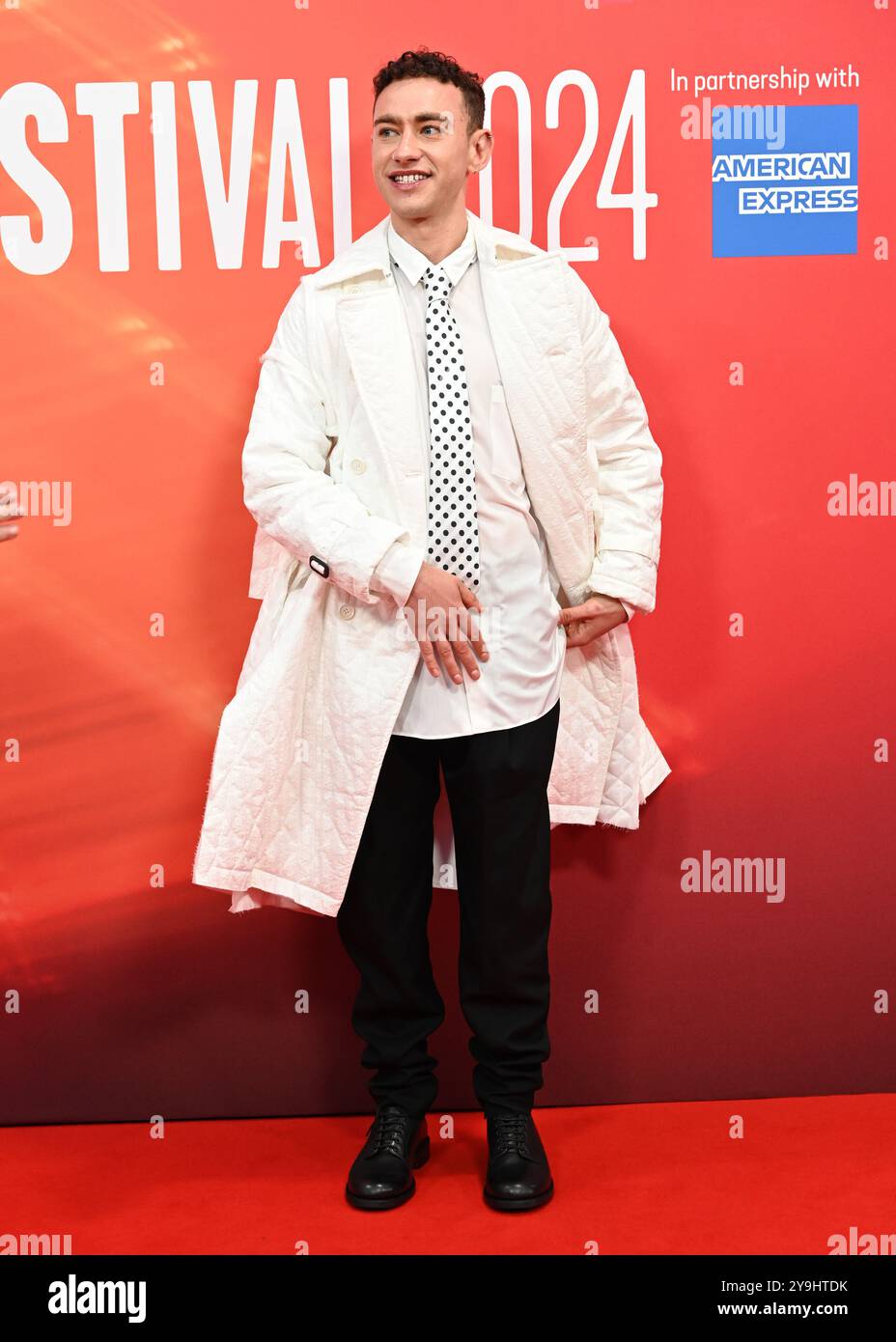 LONDRA, REGNO UNITO. 10 ottobre 2024. Olly Alexander partecipa al "Elton John: Never Too Late" Headline Gala - 68° BFI London Film Festival a Londra, Regno Unito. (Foto di 李世惠/SEE li/Picture Capital) credito: Vedi li/Picture Capital/Alamy Live News Foto Stock