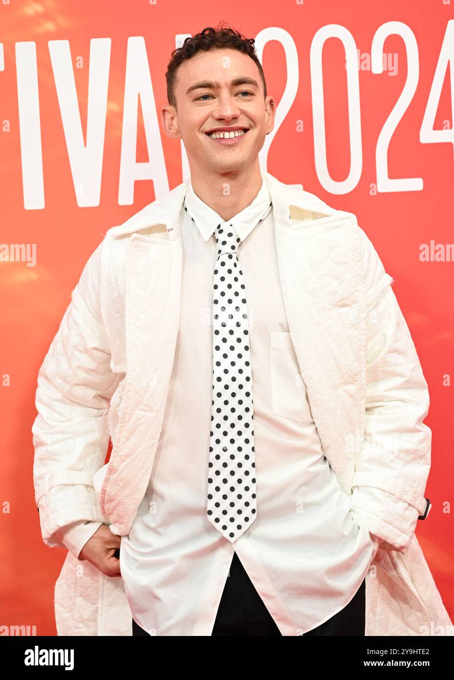 LONDRA, REGNO UNITO. 10 ottobre 2024. Olly Alexander partecipa al "Elton John: Never Too Late" Headline Gala - 68° BFI London Film Festival a Londra, Regno Unito. (Foto di 李世惠/SEE li/Picture Capital) credito: Vedi li/Picture Capital/Alamy Live News Foto Stock