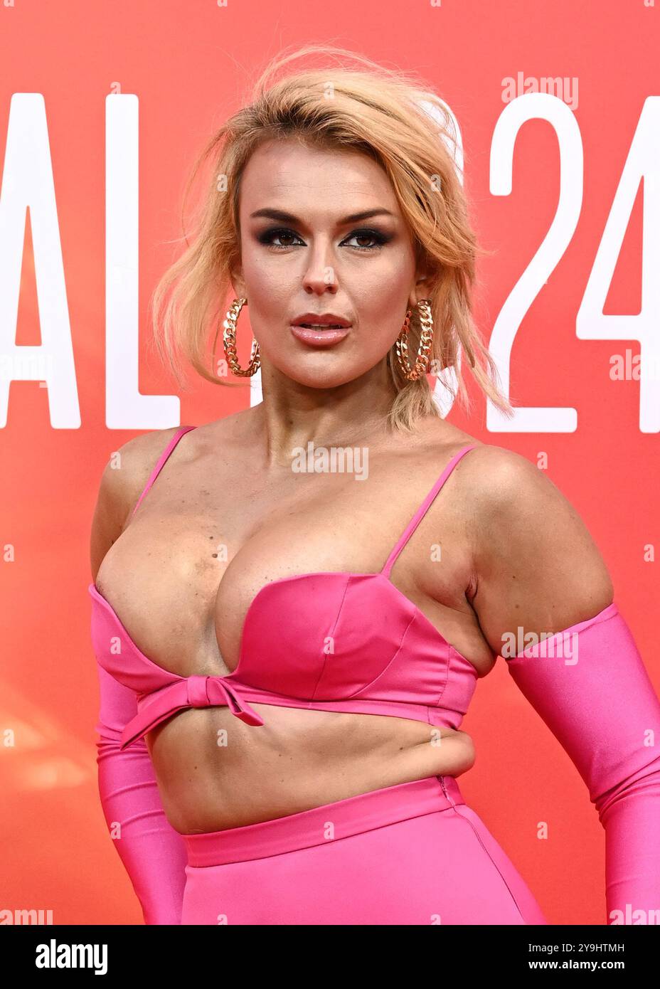 LONDRA, REGNO UNITO. 10 ottobre 2024. Tallia Storm partecipa al "Elton John: Never Too Late" Headline Gala - 68° BFI London Film Festival a Londra, Regno Unito. (Foto di 李世惠/SEE li/Picture Capital) credito: Vedi li/Picture Capital/Alamy Live News Foto Stock