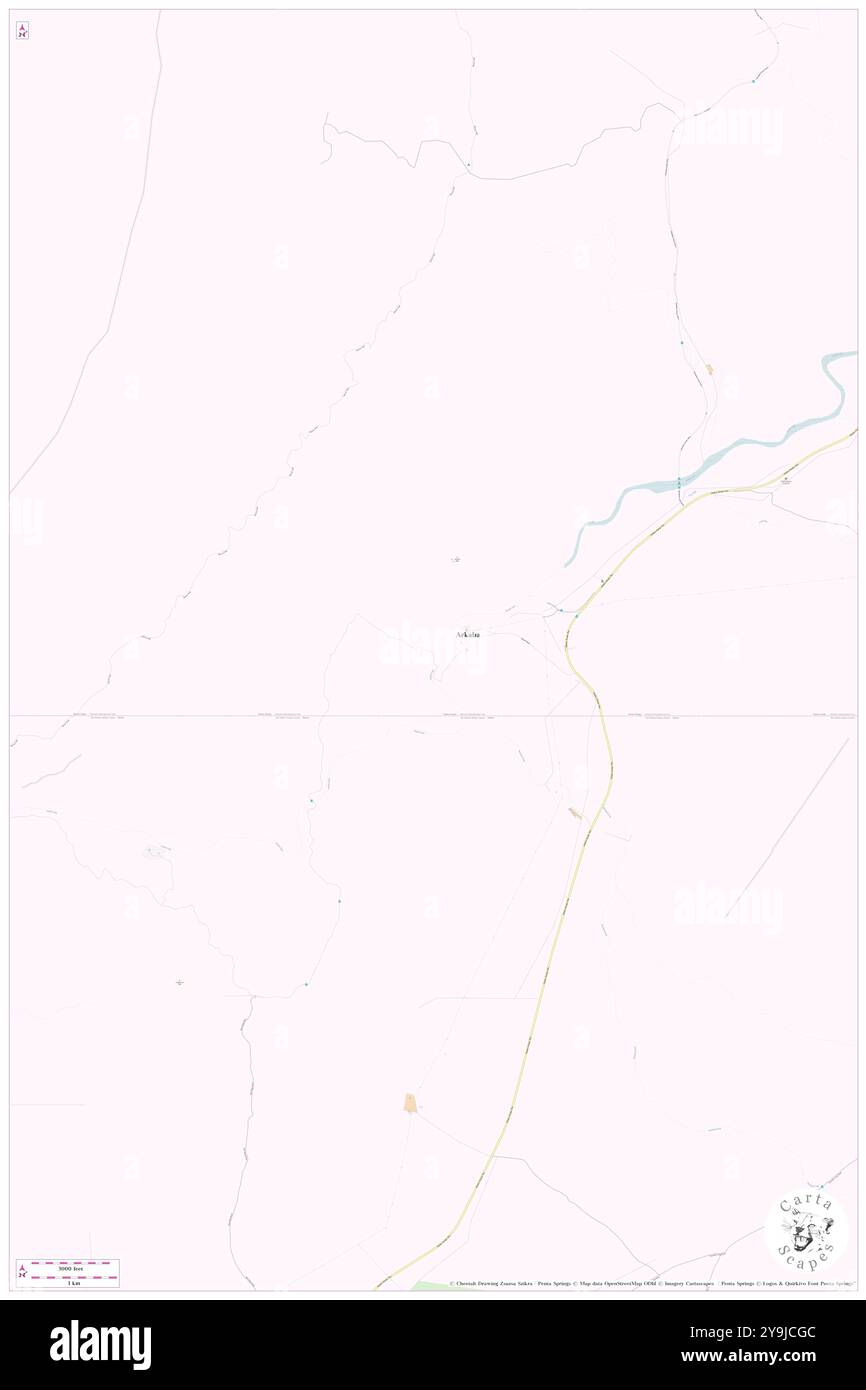 Arkaba, , AU, Australia, Australia meridionale, s 31 43' 59'', N 138 30' 0'', MAP, Cartascapes Map pubblicata nel 2024. Esplora Cartascapes, una mappa che rivela i diversi paesaggi, culture ed ecosistemi della Terra. Viaggia attraverso il tempo e lo spazio, scoprendo l'interconnessione del passato, del presente e del futuro del nostro pianeta. Foto Stock