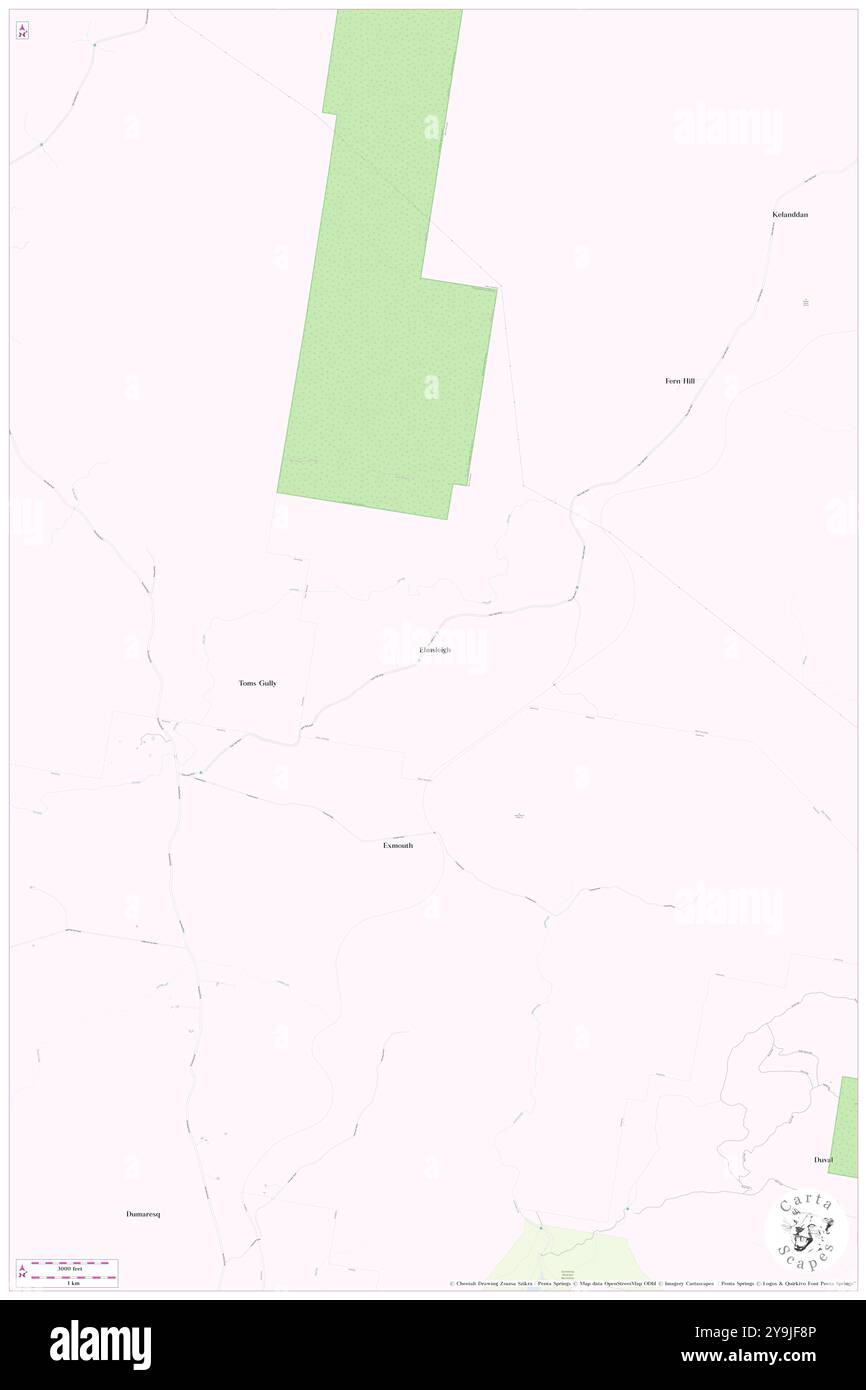 Elmsleigh, Armidale Regional, AU, Australia, nuovo Galles del Sud, s 30 21' 41'', N 151 35' 19'', MAP, Cartascapes Map pubblicata nel 2024. Esplora Cartascapes, una mappa che rivela i diversi paesaggi, culture ed ecosistemi della Terra. Viaggia attraverso il tempo e lo spazio, scoprendo l'interconnessione del passato, del presente e del futuro del nostro pianeta. Foto Stock