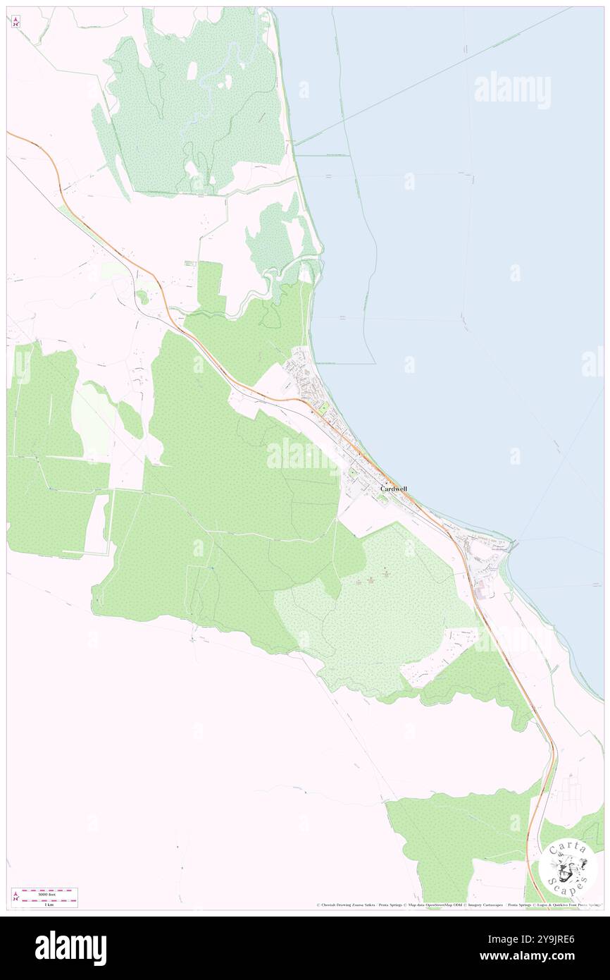 Greenwood Hill, Cassowary Coast, AU, Australia, Queensland, s 18 15' 48'', N 146 0' 54'', MAP, Cartascapes Map pubblicata nel 2024. Esplora Cartascapes, una mappa che rivela i diversi paesaggi, culture ed ecosistemi della Terra. Viaggia attraverso il tempo e lo spazio, scoprendo l'interconnessione del passato, del presente e del futuro del nostro pianeta. Foto Stock