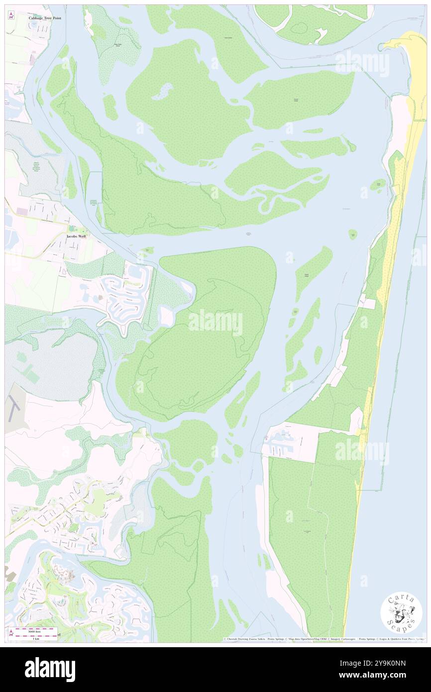 Southern Moreton Bay Islands National Park, UA, Australia, Queensland, s 27 47' 58'', N 153 23' 49'', mappa, Cartascapes Map pubblicata nel 2024. Esplora Cartascapes, una mappa che rivela i diversi paesaggi, culture ed ecosistemi della Terra. Viaggia attraverso il tempo e lo spazio, scoprendo l'interconnessione del passato, del presente e del futuro del nostro pianeta. Foto Stock