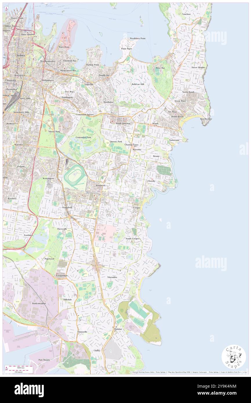 Thompsons Bay, , AU, Australia, nuovo Galles del Sud, s 33 54' 54'', N 151 15' 4'', MAP, Cartascapes Map pubblicata nel 2024. Esplora Cartascapes, una mappa che rivela i diversi paesaggi, culture ed ecosistemi della Terra. Viaggia attraverso il tempo e lo spazio, scoprendo l'interconnessione del passato, del presente e del futuro del nostro pianeta. Foto Stock