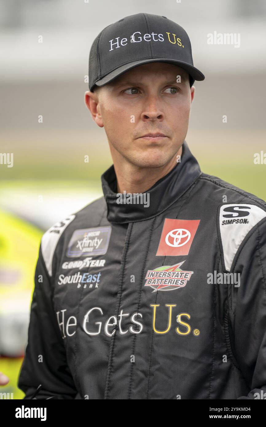 NASCAR Xfinity driver, Trevor Bayne (19) sale in pista per la WAWA 250 alimentata da Coca-Cola al Daytona International Speedway di Daytona, Florida Foto Stock