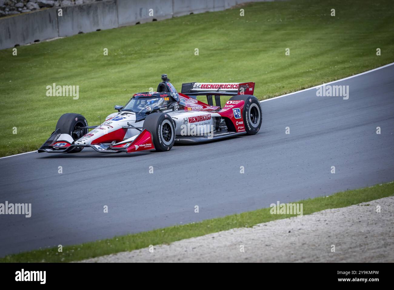 GRAHAM RAHAL (15 anni) di New Albany, Ohio, pratica per l'XPEL Grand Prix a Road America a Elkhart Lake, WISCONSIN Foto Stock