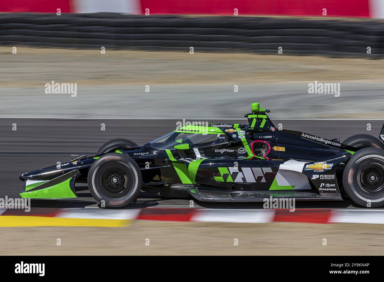 ROMAIN GROSJEAN (77) di Ginevra, Svizzera, pratica per il Firestone Grand Prix di Monterey al WeatherTech Raceway Laguna Seca di Salinas, CA Foto Stock