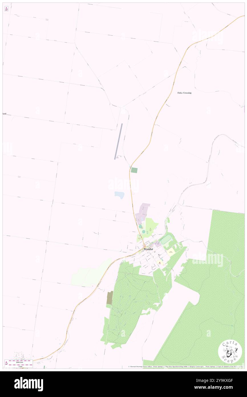 Wondai, South Burnett, AU, Australia, Queensland, s 26 19' 3'', N 151 52' 20'', MAP, Cartascapes Map pubblicata nel 2024. Esplora Cartascapes, una mappa che rivela i diversi paesaggi, culture ed ecosistemi della Terra. Viaggia attraverso il tempo e lo spazio, scoprendo l'interconnessione del passato, del presente e del futuro del nostro pianeta. Foto Stock