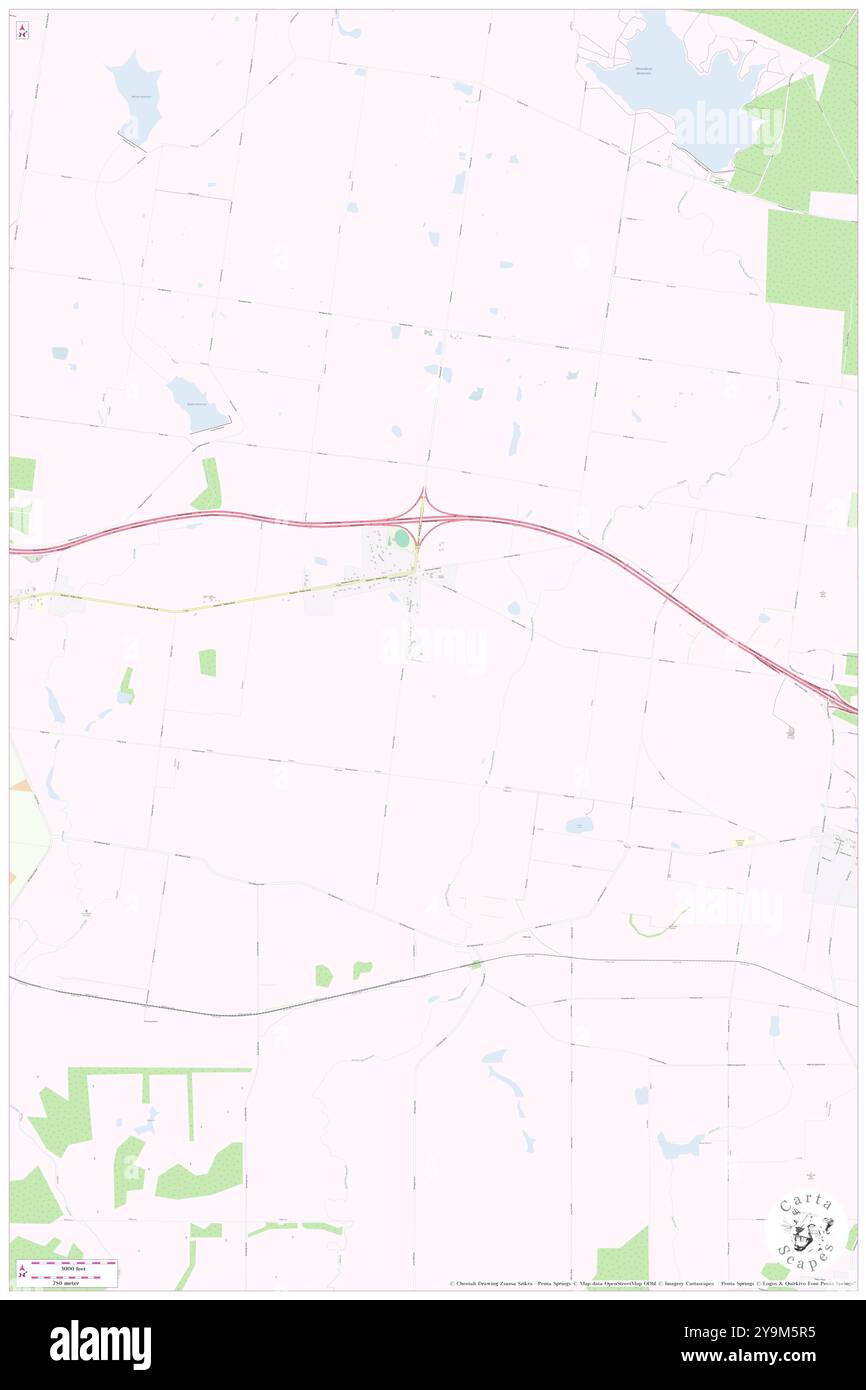 Wallace, Moorabool, Australia, Australia, Victoria, s 37 33' 13'', N 144 2' 35'', mappa, Cartascapes Map pubblicata nel 2024. Esplora Cartascapes, una mappa che rivela i diversi paesaggi, culture ed ecosistemi della Terra. Viaggia attraverso il tempo e lo spazio, scoprendo l'interconnessione del passato, del presente e del futuro del nostro pianeta. Foto Stock