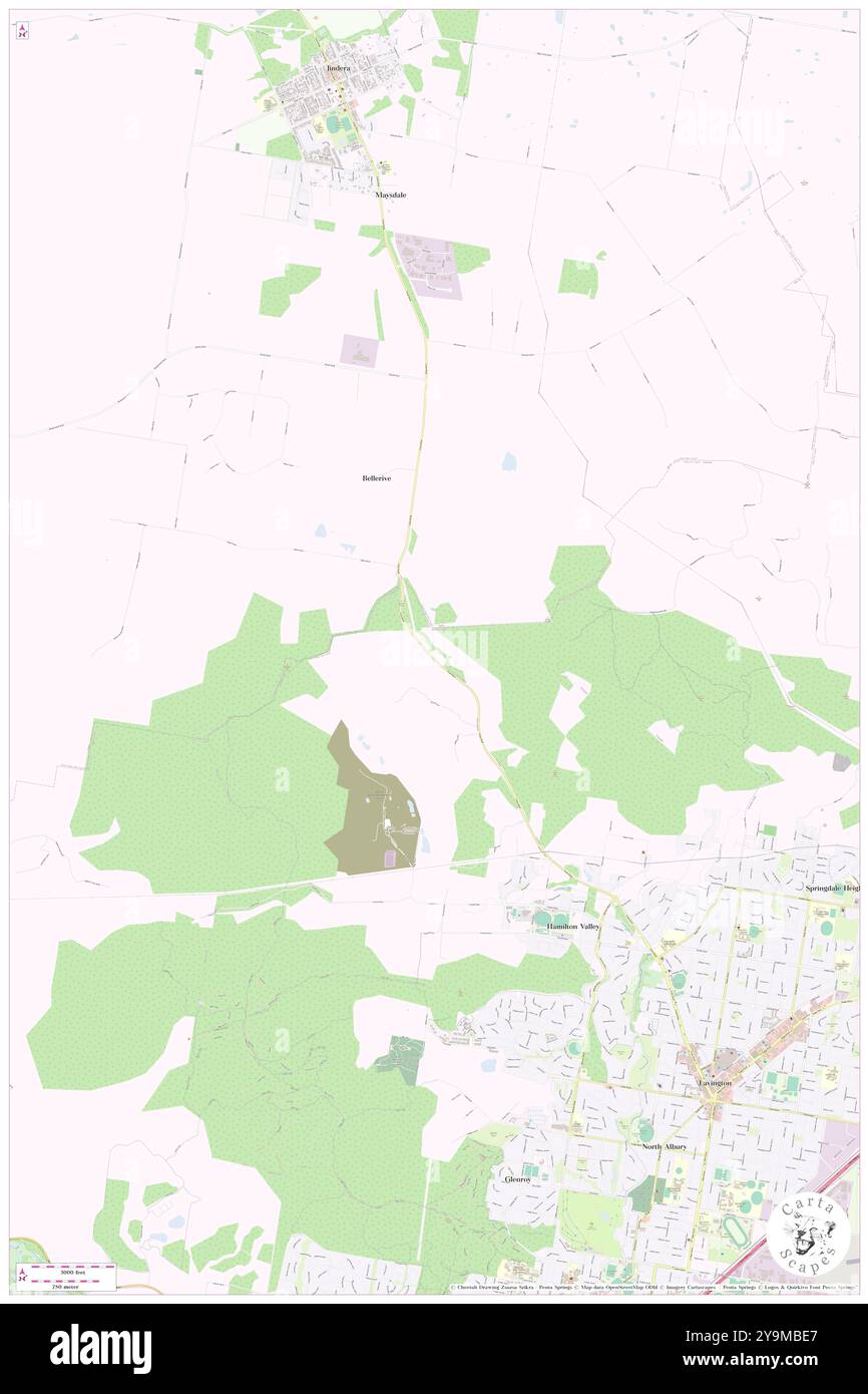 Jindera Gap, Albury Municipality, AU, Australia, nuovo Galles del Sud, s 36 0' 34'', N 146 54' 1'', MAP, Cartascapes Map pubblicata nel 2024. Esplora Cartascapes, una mappa che rivela i diversi paesaggi, culture ed ecosistemi della Terra. Viaggia attraverso il tempo e lo spazio, scoprendo l'interconnessione del passato, del presente e del futuro del nostro pianeta. Foto Stock