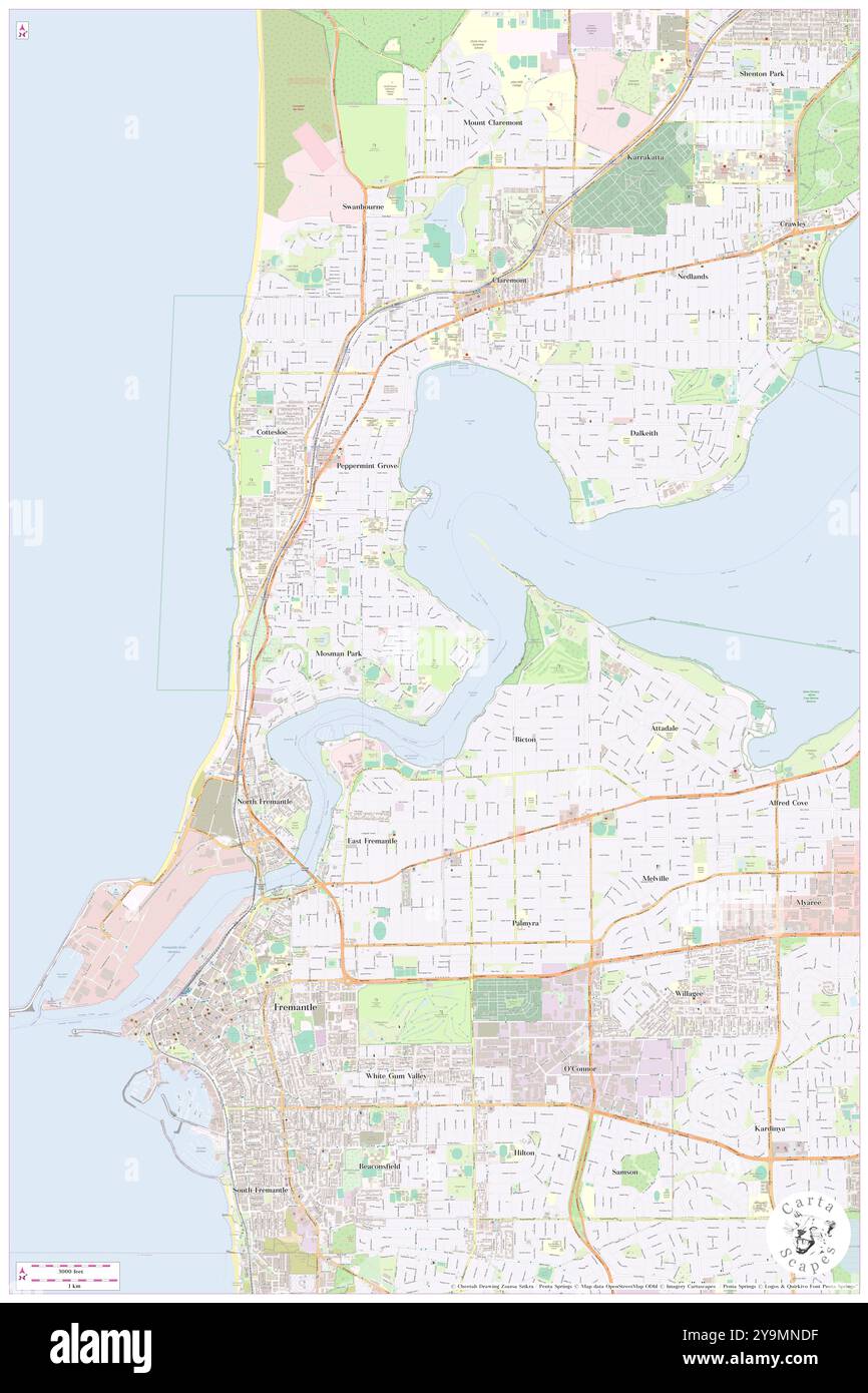 Campo da golf Chidley Point, Mosman Park, Australia, Australia Occidentale, s 32 1' 3'', N 115 46' 30'', MAP, Cartascapes Map pubblicata nel 2024. Esplora Cartascapes, una mappa che rivela i diversi paesaggi, culture ed ecosistemi della Terra. Viaggia attraverso il tempo e lo spazio, scoprendo l'interconnessione del passato, del presente e del futuro del nostro pianeta. Foto Stock