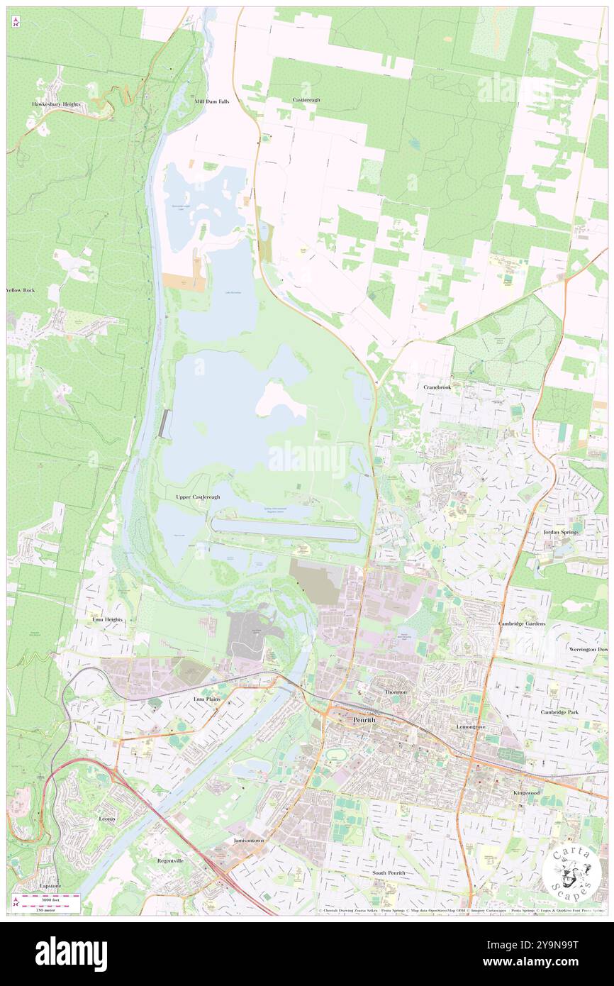 Cranebrook Park, , AU, Australia, nuovo Galles del Sud, s 33 42' 54'', N 150 41' 4'', MAP, Cartascapes Map pubblicata nel 2024. Esplora Cartascapes, una mappa che rivela i diversi paesaggi, culture ed ecosistemi della Terra. Viaggia attraverso il tempo e lo spazio, scoprendo l'interconnessione del passato, del presente e del futuro del nostro pianeta. Foto Stock