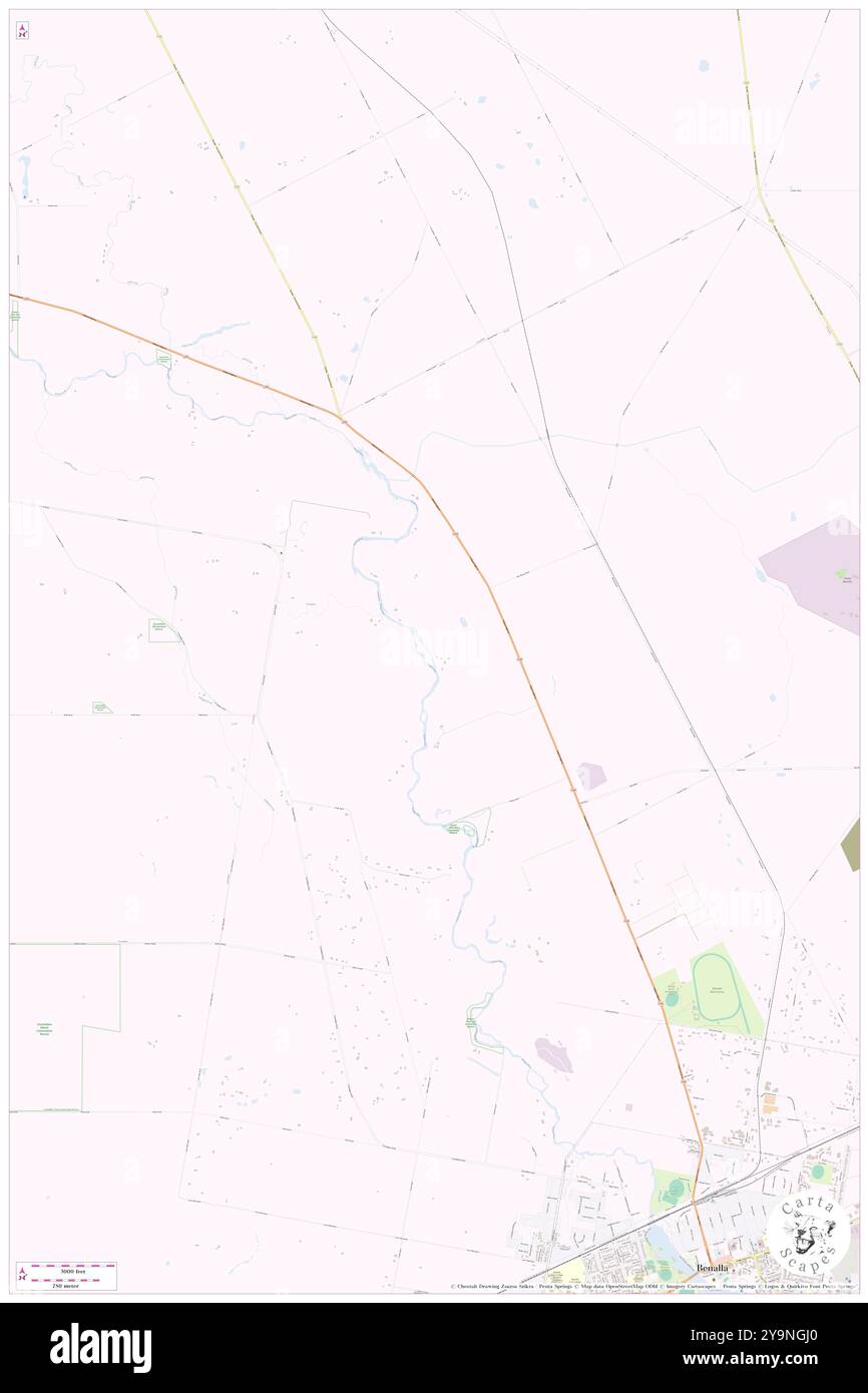 Mokoan Park, Benalla, Australia, Victoria, s 36 29' 34'', N 145 57' 1'', MAP, Cartascapes Map pubblicata nel 2024. Esplora Cartascapes, una mappa che rivela i diversi paesaggi, culture ed ecosistemi della Terra. Viaggia attraverso il tempo e lo spazio, scoprendo l'interconnessione del passato, del presente e del futuro del nostro pianeta. Foto Stock