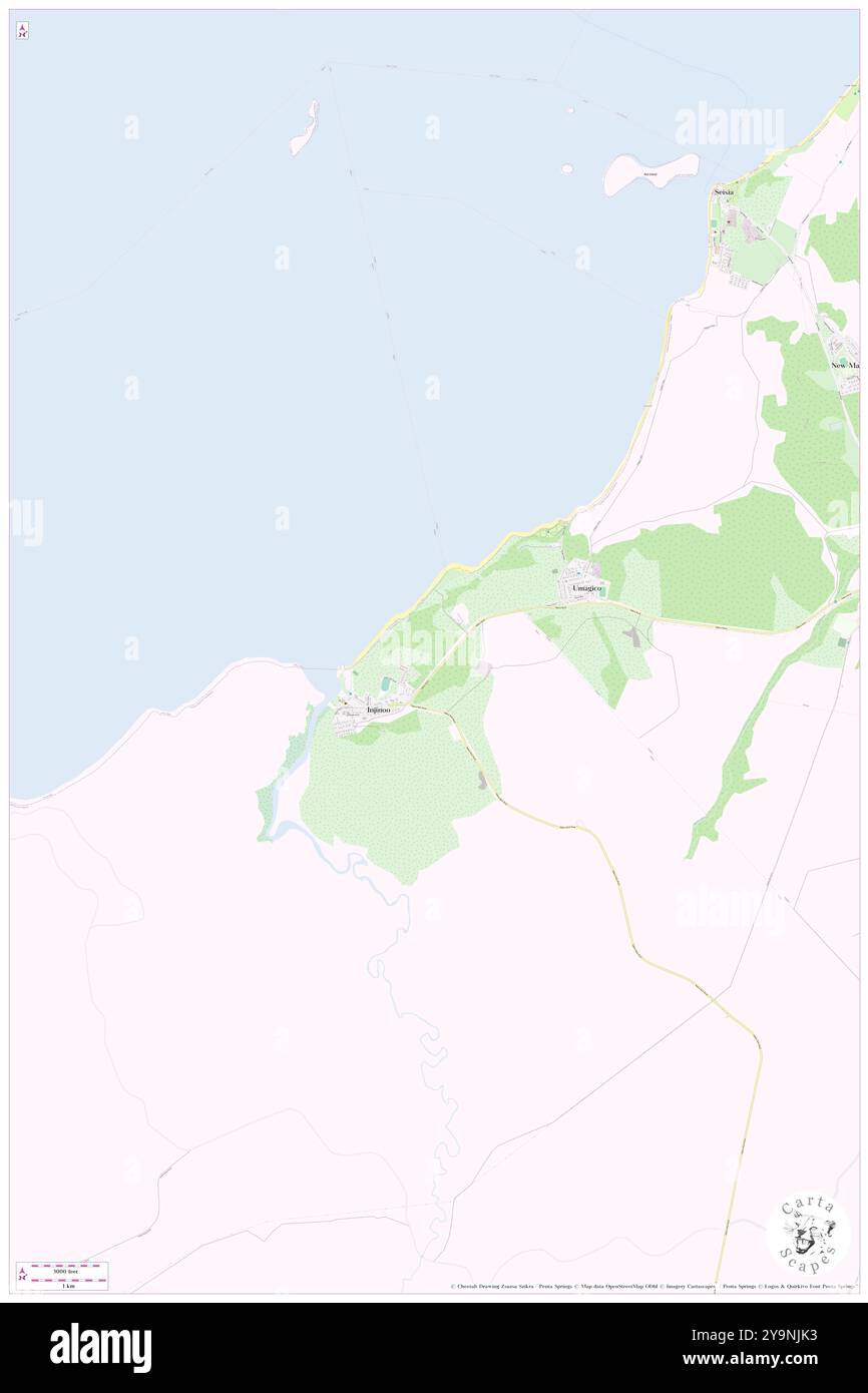 Cowal Creek Mission Station, Northern Peninsula area, AU, Australia, Queensland, s 10 54' 0'', N 142 19' 59'', MAP, Cartascapes Map pubblicata nel 2024. Esplora Cartascapes, una mappa che rivela i diversi paesaggi, culture ed ecosistemi della Terra. Viaggia attraverso il tempo e lo spazio, scoprendo l'interconnessione del passato, del presente e del futuro del nostro pianeta. Foto Stock