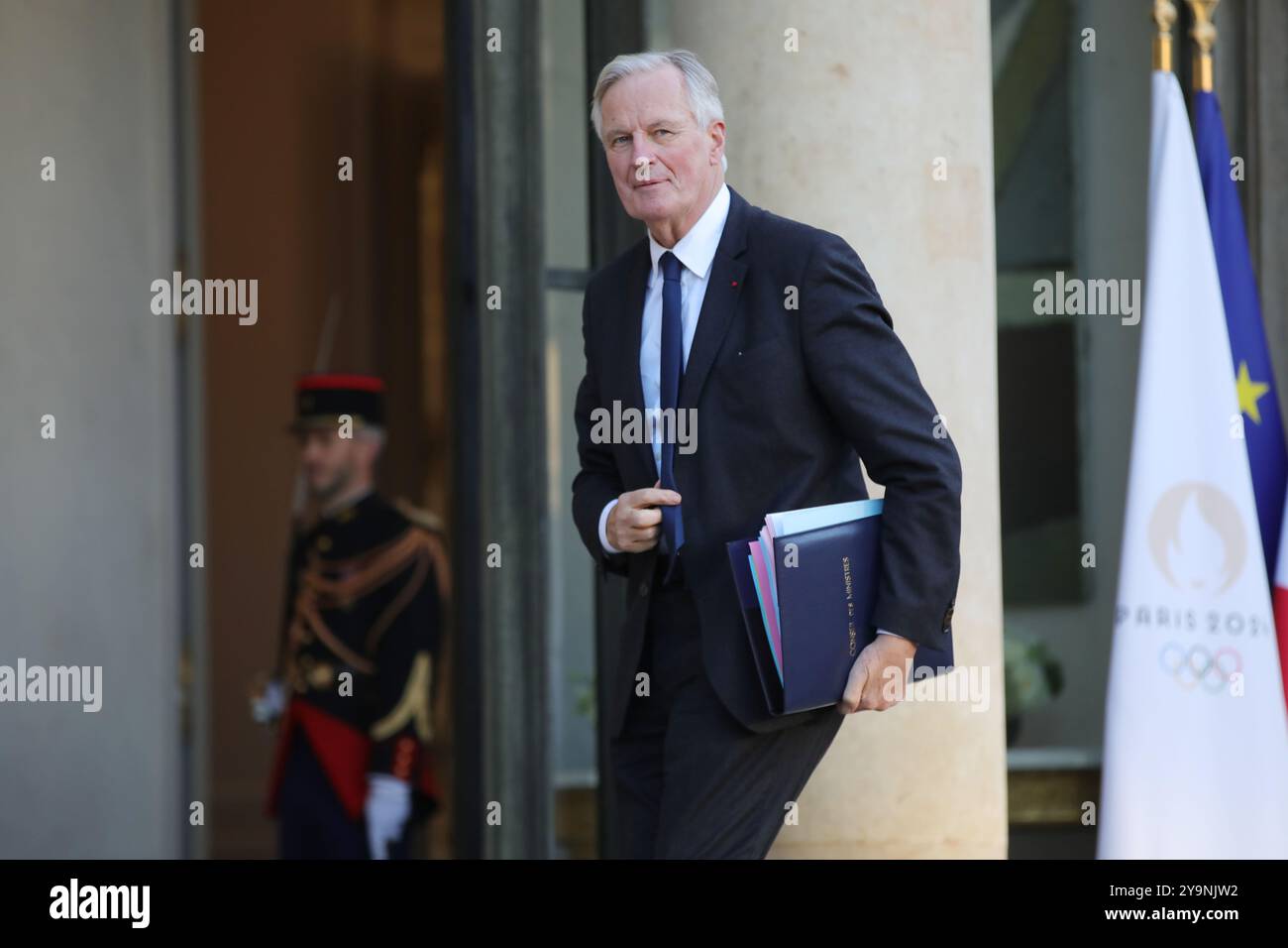 Parigi, Francia il 10 ottobre 2024, Michel Barnier, primo ministro. Francois Loock/Alamy Live News Foto Stock