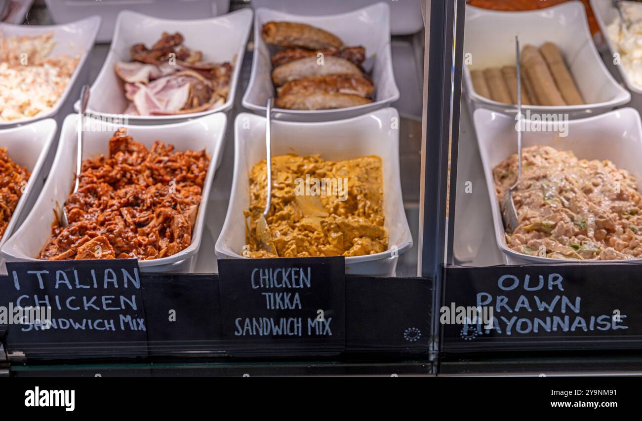 Sandwich Filler al Paul Rothe & Son deli a Marylebone, Londra, United Kingdome. Foto Stock