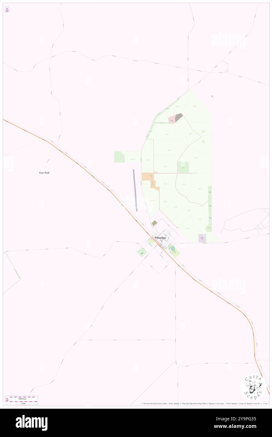 Minnipa Airport, Wudinna, AU, Australia, Australia meridionale, s 32 50' 35'', N 135 8' 42'', MAP, Cartascapes Map pubblicata nel 2024. Esplora Cartascapes, una mappa che rivela i diversi paesaggi, culture ed ecosistemi della Terra. Viaggia attraverso il tempo e lo spazio, scoprendo l'interconnessione del passato, del presente e del futuro del nostro pianeta. Foto Stock