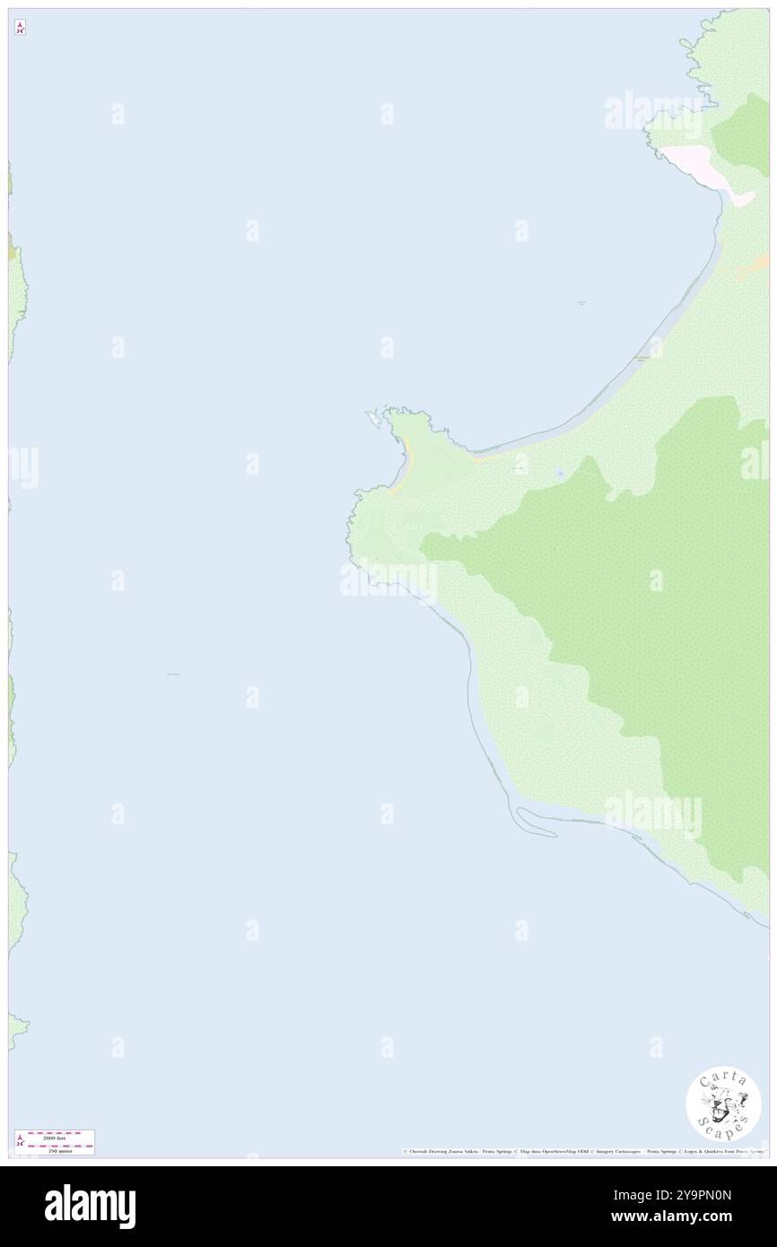 Chimney Corner, Circular Head, Australia, Tasmania, s 40 26' 50'', N 144 50' 25'', MAP, Cartascapes Map pubblicata nel 2024. Esplora Cartascapes, una mappa che rivela i diversi paesaggi, culture ed ecosistemi della Terra. Viaggia attraverso il tempo e lo spazio, scoprendo l'interconnessione del passato, del presente e del futuro del nostro pianeta. Foto Stock