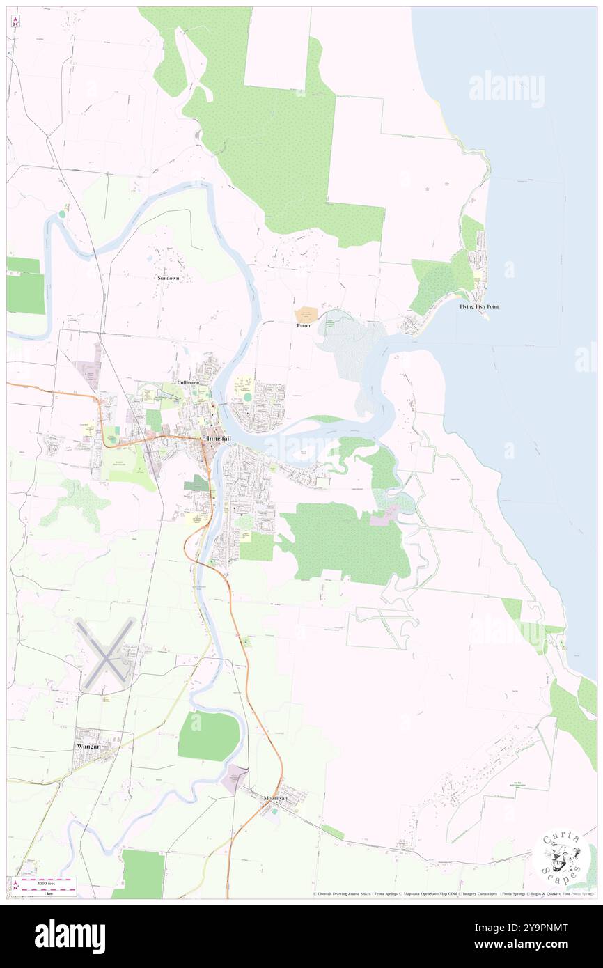 Banana Island, , AU, Australia, Queensland, s 17 31' 35'', N 146 2' 42'', MAP, Cartascapes Map pubblicata nel 2024. Esplora Cartascapes, una mappa che rivela i diversi paesaggi, culture ed ecosistemi della Terra. Viaggia attraverso il tempo e lo spazio, scoprendo l'interconnessione del passato, del presente e del futuro del nostro pianeta. Foto Stock