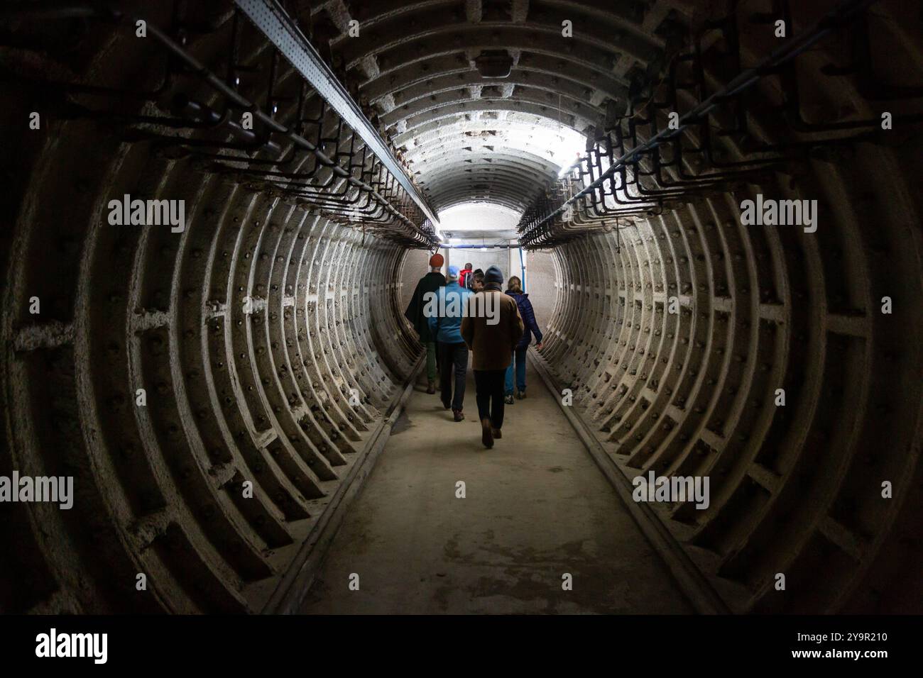 Barnton Nuclear Bunker è stato costruito nel 1952 il bunker è stato tenuto pronto per ospitare 400 politici e funzionari pubblici per un massimo di 30 giorni Foto Stock