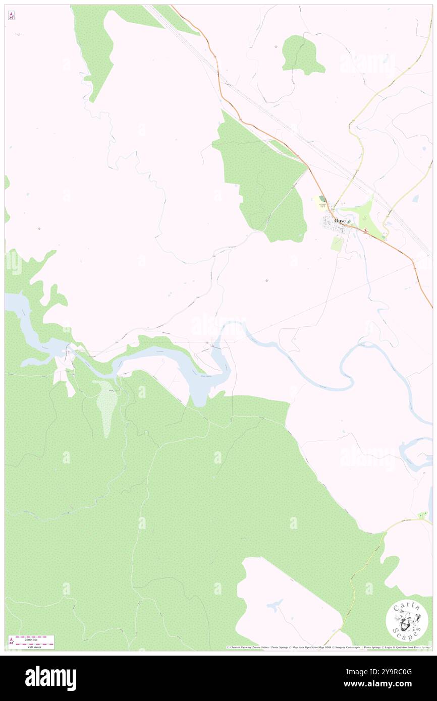 River Dee, UA, Australia, Tasmania, s 42 30' 12'', N 146 40' 56'', MAP, Cartascapes Map pubblicata nel 2024. Esplora Cartascapes, una mappa che rivela i diversi paesaggi, culture ed ecosistemi della Terra. Viaggia attraverso il tempo e lo spazio, scoprendo l'interconnessione del passato, del presente e del futuro del nostro pianeta. Foto Stock