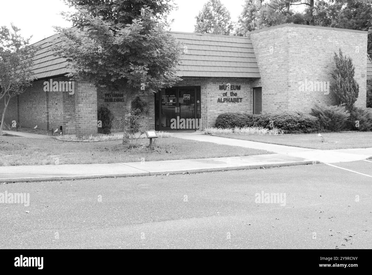 Museo dell'alfabeto di Waxhaw, North Carolina, che mostra la storia e l'artigianato dei produttori di alfabeti. STATI UNITI Foto Stock