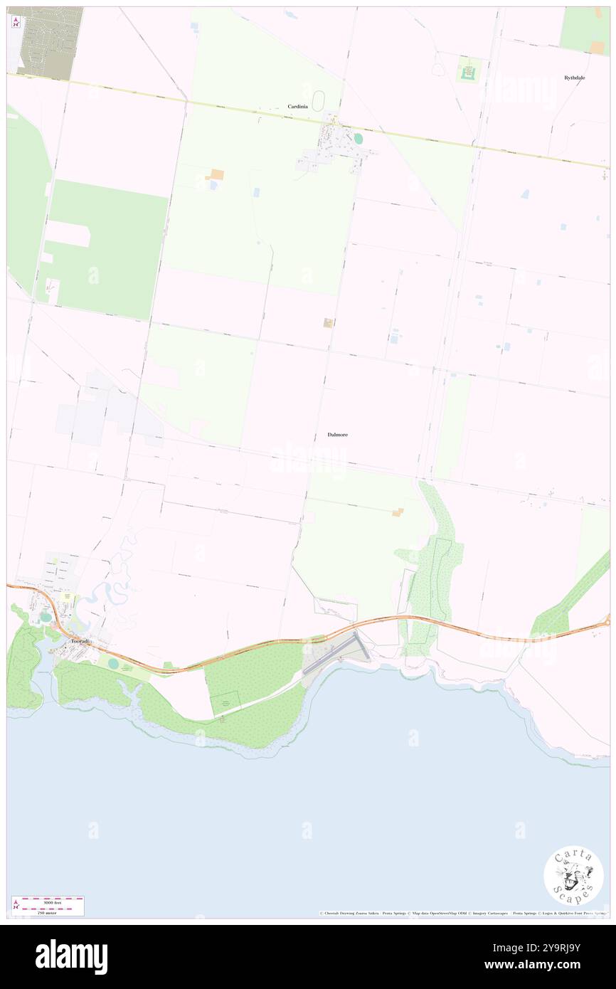 Dalmore, Cardinia, AU, Australia, Victoria, s 38 11' 25'', N 145 25' 10'', MAP, Cartascapes Map pubblicata nel 2024. Esplora Cartascapes, una mappa che rivela i diversi paesaggi, culture ed ecosistemi della Terra. Viaggia attraverso il tempo e lo spazio, scoprendo l'interconnessione del passato, del presente e del futuro del nostro pianeta. Foto Stock