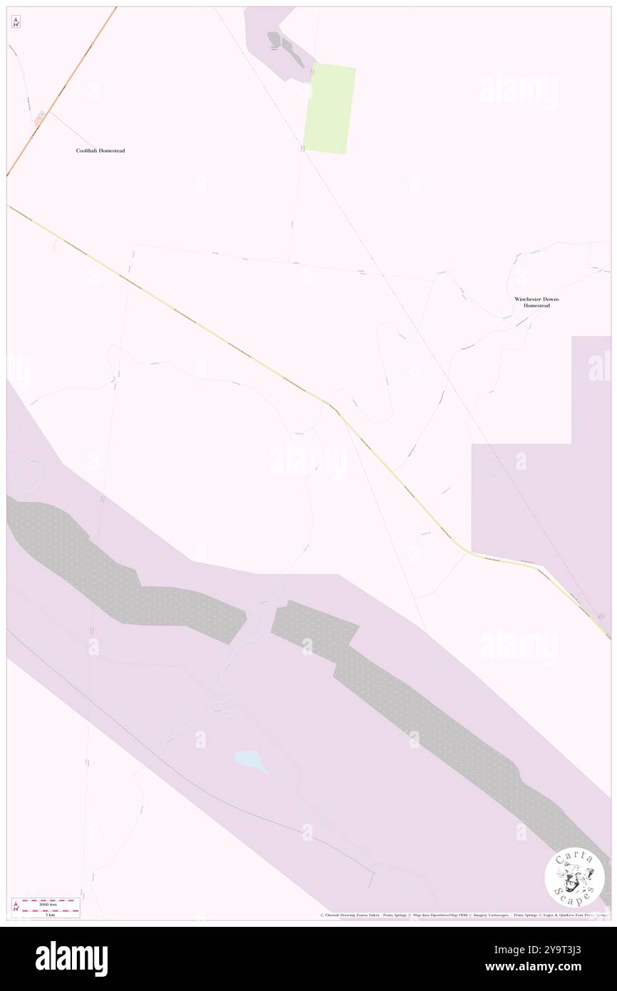 Kennedy Creek, AU, Australia, Queensland, s 22 9' 4'', N 148 8' 24'', MAP, Cartascapes Map pubblicata nel 2024. Esplora Cartascapes, una mappa che rivela i diversi paesaggi, culture ed ecosistemi della Terra. Viaggia attraverso il tempo e lo spazio, scoprendo l'interconnessione del passato, del presente e del futuro del nostro pianeta. Foto Stock