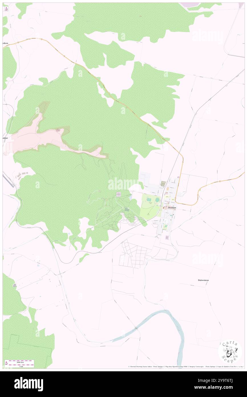 Denman Park, ( AU), Australia, nuovo Galles del Sud, s 32 22' 54'', N 150 40' 4'', MAP, Cartascapes Map pubblicata nel 2024. Esplora Cartascapes, una mappa che rivela i diversi paesaggi, culture ed ecosistemi della Terra. Viaggia attraverso il tempo e lo spazio, scoprendo l'interconnessione del passato, del presente e del futuro del nostro pianeta. Foto Stock