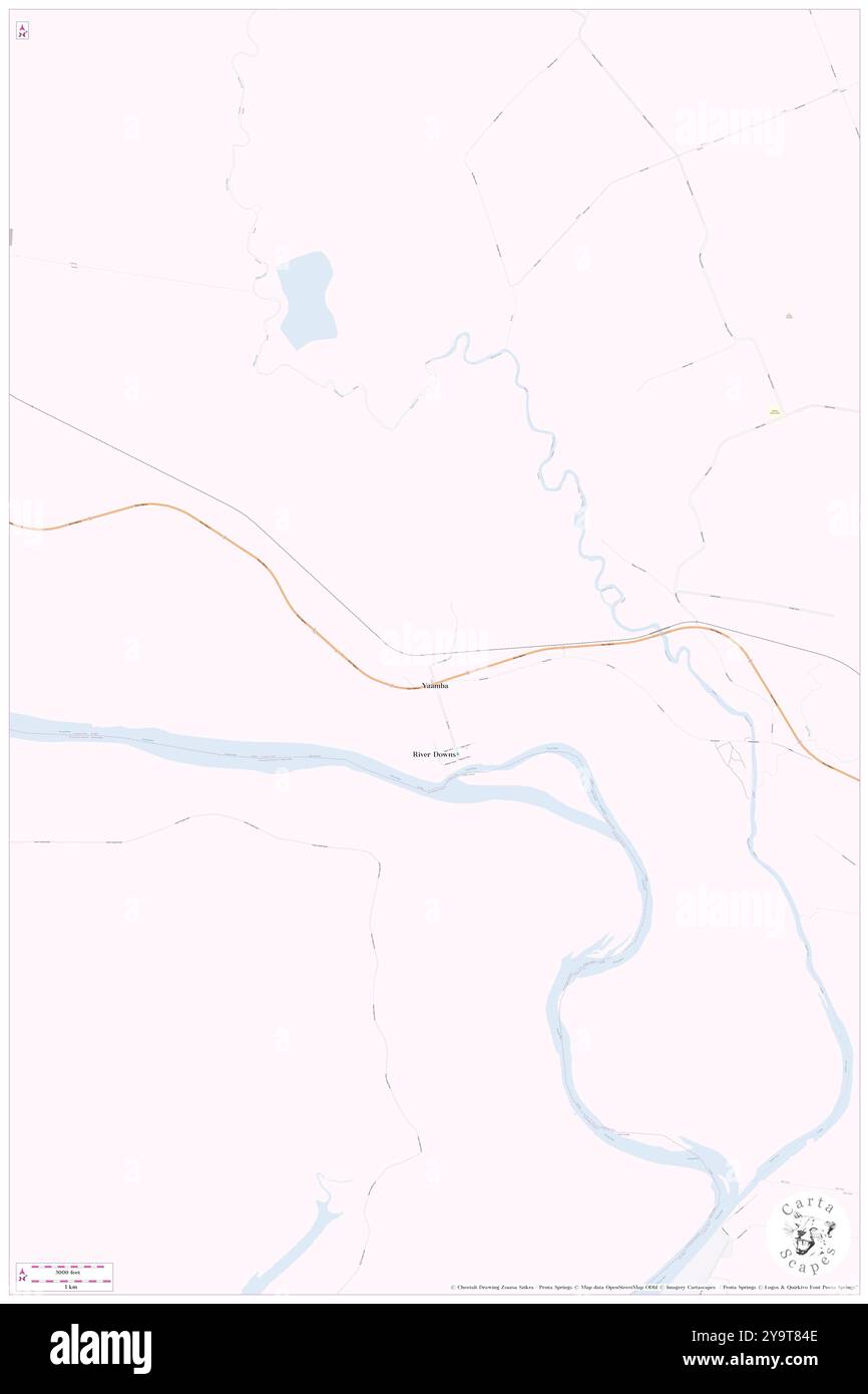 Yaamba, Livingstone, AU, Australia, Queensland, s 23 7' 53'', N 150 22' 4'', MAP, Cartascapes Map pubblicata nel 2024. Esplora Cartascapes, una mappa che rivela i diversi paesaggi, culture ed ecosistemi della Terra. Viaggia attraverso il tempo e lo spazio, scoprendo l'interconnessione del passato, del presente e del futuro del nostro pianeta. Foto Stock