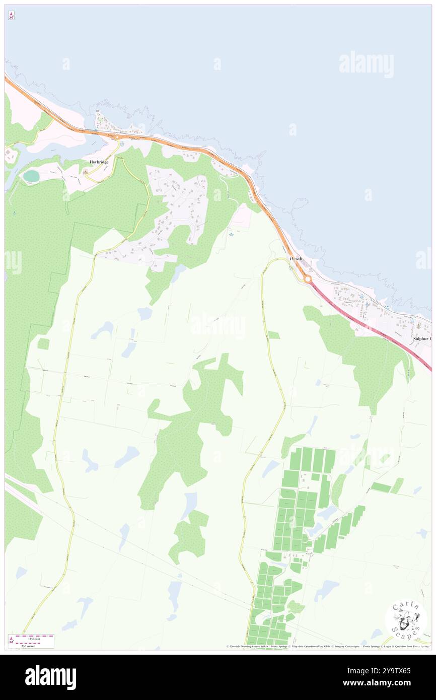 Howth, Central Coast, AU, Australia, Tasmania, s 41 5' 48'', N 146 0' 44'', MAP, Cartascapes Map pubblicata nel 2024. Esplora Cartascapes, una mappa che rivela i diversi paesaggi, culture ed ecosistemi della Terra. Viaggia attraverso il tempo e lo spazio, scoprendo l'interconnessione del passato, del presente e del futuro del nostro pianeta. Foto Stock