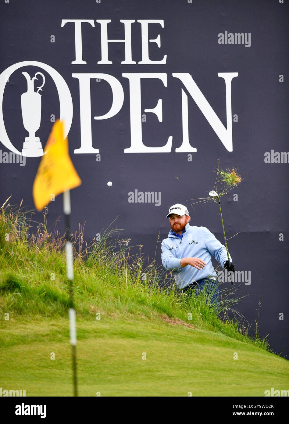 19 lug 2019, J B Holmes gioca dal Rough al 18 durante l'ultima prova del torneo di golf Open Championship presso il Royal Portrush Golf Club - Dunluce Course, Portrush, Irlanda del Nord Foto Stock