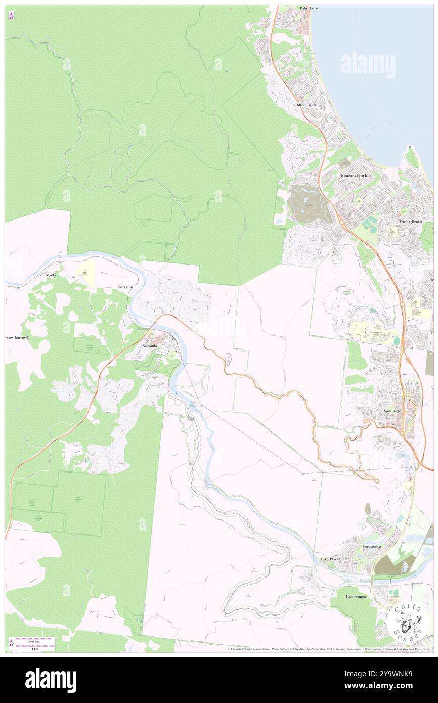 Fairyland, Mareeba, AU, Australia, Queensland, s 16 49' 0'', N 145 39' 0'', MAP, Cartascapes Map pubblicata nel 2024. Esplora Cartascapes, una mappa che rivela i diversi paesaggi, culture ed ecosistemi della Terra. Viaggia attraverso il tempo e lo spazio, scoprendo l'interconnessione del passato, del presente e del futuro del nostro pianeta. Foto Stock