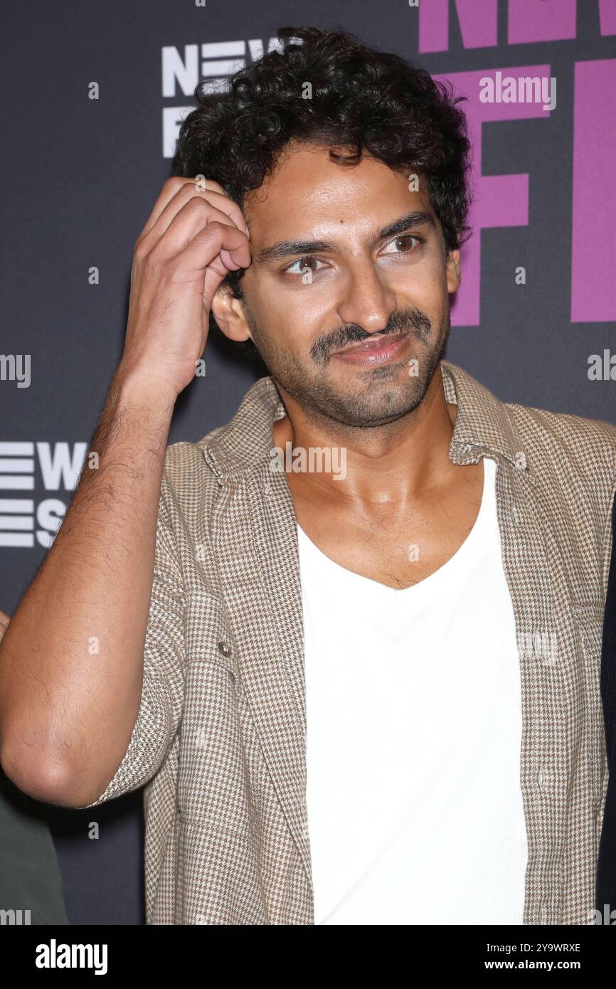 New York, New York, Stati Uniti. 10 ottobre 2024. Karan Soni partecipa alla prima di "A Nice Indian Boy" allo SVA Theatre di New York. Crediti: Greg Allen/Alamy Live News. Foto Stock