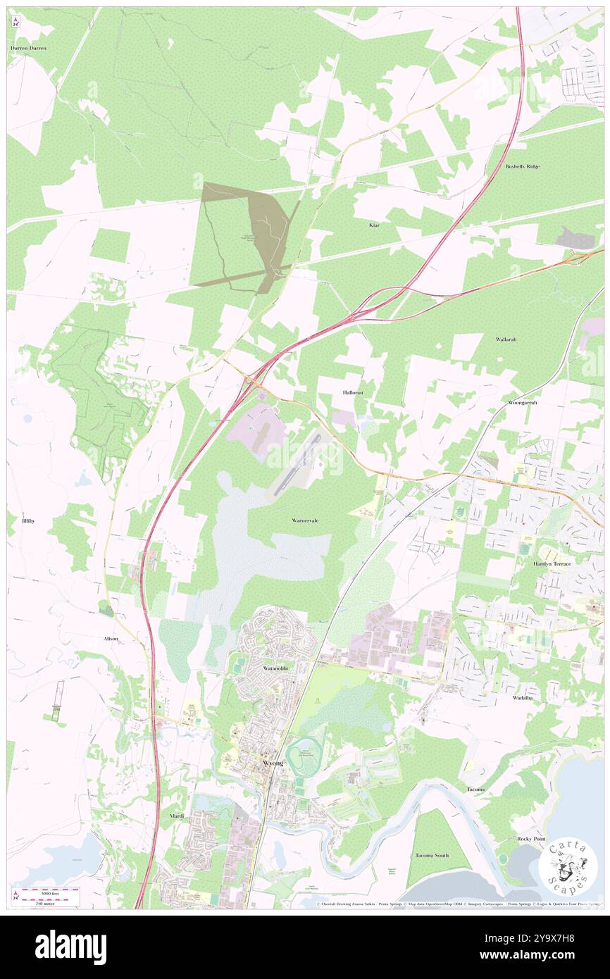 Warnervale Airfield, Central Coast, AU, Australia, nuovo Galles del Sud, s 33 14' 22'', N 151 25' 52'', MAP, Cartascapes Map pubblicata nel 2024. Esplora Cartascapes, una mappa che rivela i diversi paesaggi, culture ed ecosistemi della Terra. Viaggia attraverso il tempo e lo spazio, scoprendo l'interconnessione del passato, del presente e del futuro del nostro pianeta. Foto Stock