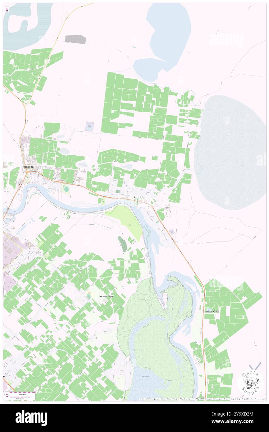 James King Park, Wentworth, Australia, nuovo Galles del Sud, s 34 10' 49'', N 142 13' 19'', MAP, Cartascapes Map pubblicata nel 2024. Esplora Cartascapes, una mappa che rivela i diversi paesaggi, culture ed ecosistemi della Terra. Viaggia attraverso il tempo e lo spazio, scoprendo l'interconnessione del passato, del presente e del futuro del nostro pianeta. Foto Stock