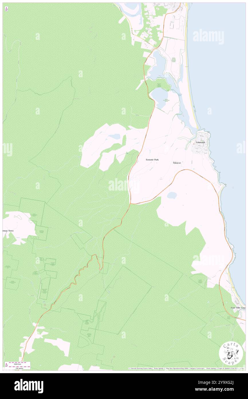 Ferntree Glen Bridge, Break o'Day, Australia, Tasmania, s 41 31' 12'', N 148 14' 24'', mappa, Cartascapes Map pubblicata nel 2024. Esplora Cartascapes, una mappa che rivela i diversi paesaggi, culture ed ecosistemi della Terra. Viaggia attraverso il tempo e lo spazio, scoprendo l'interconnessione del passato, del presente e del futuro del nostro pianeta. Foto Stock