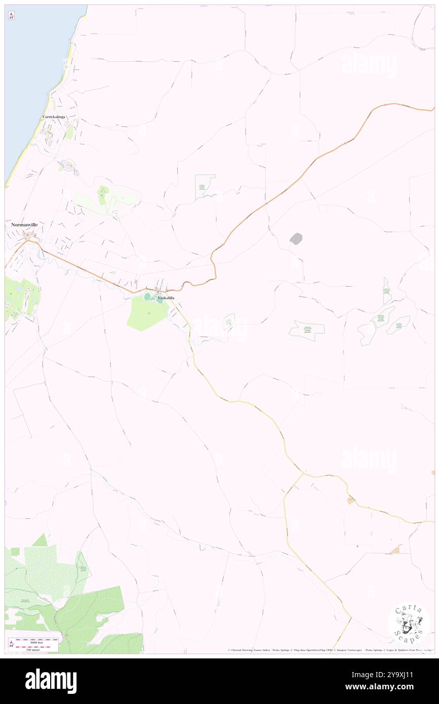 Four Acres, Yankalilla, Australia, Australia meridionale, s 35 27' 52'', N 138 21' 47'', MAP, Cartascapes Map pubblicata nel 2024. Esplora Cartascapes, una mappa che rivela i diversi paesaggi, culture ed ecosistemi della Terra. Viaggia attraverso il tempo e lo spazio, scoprendo l'interconnessione del passato, del presente e del futuro del nostro pianeta. Foto Stock