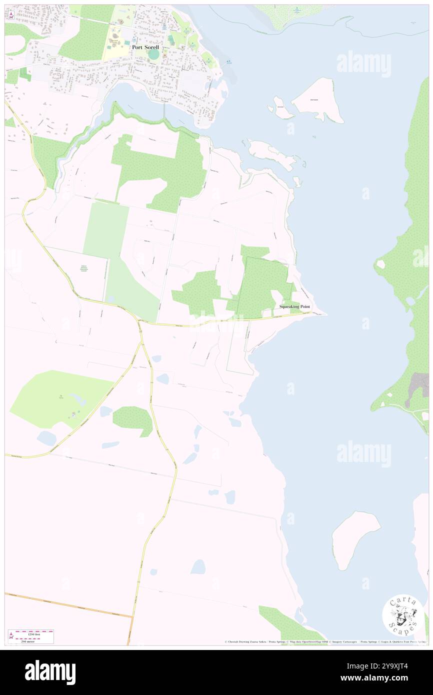 Port Sorell Conservation area, UA, Australia, Tasmania, s 41 10' 12'', N 146 32' 23'', MAP, Cartascapes Map pubblicata nel 2024. Esplora Cartascapes, una mappa che rivela i diversi paesaggi, culture ed ecosistemi della Terra. Viaggia attraverso il tempo e lo spazio, scoprendo l'interconnessione del passato, del presente e del futuro del nostro pianeta. Foto Stock