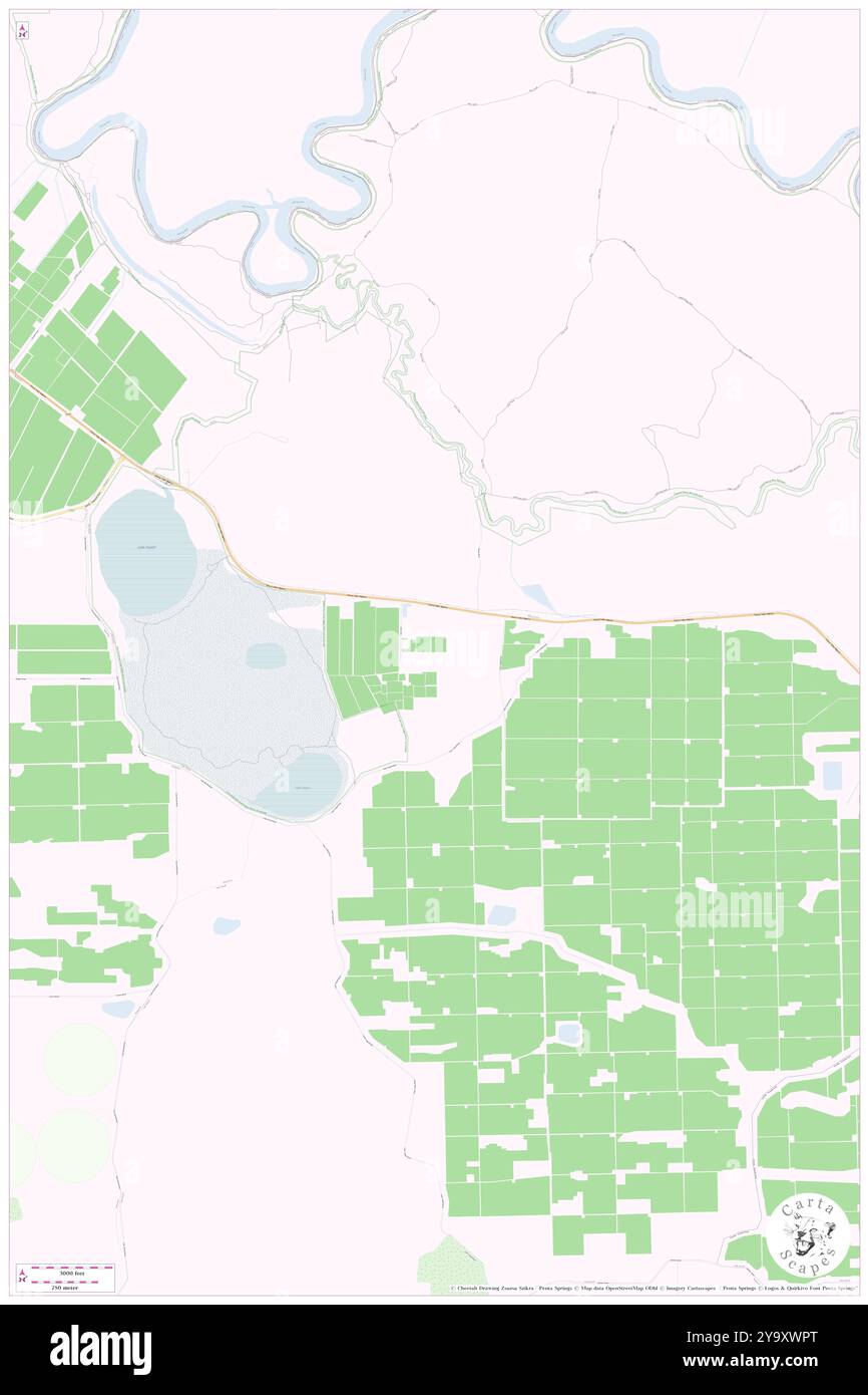 Lago Powell, Swan Hill, Australia, Victoria, s 34 42' 53'', N 142 54' 28'', MAP, Cartascapes Map pubblicata nel 2024. Esplora Cartascapes, una mappa che rivela i diversi paesaggi, culture ed ecosistemi della Terra. Viaggia attraverso il tempo e lo spazio, scoprendo l'interconnessione del passato, del presente e del futuro del nostro pianeta. Foto Stock