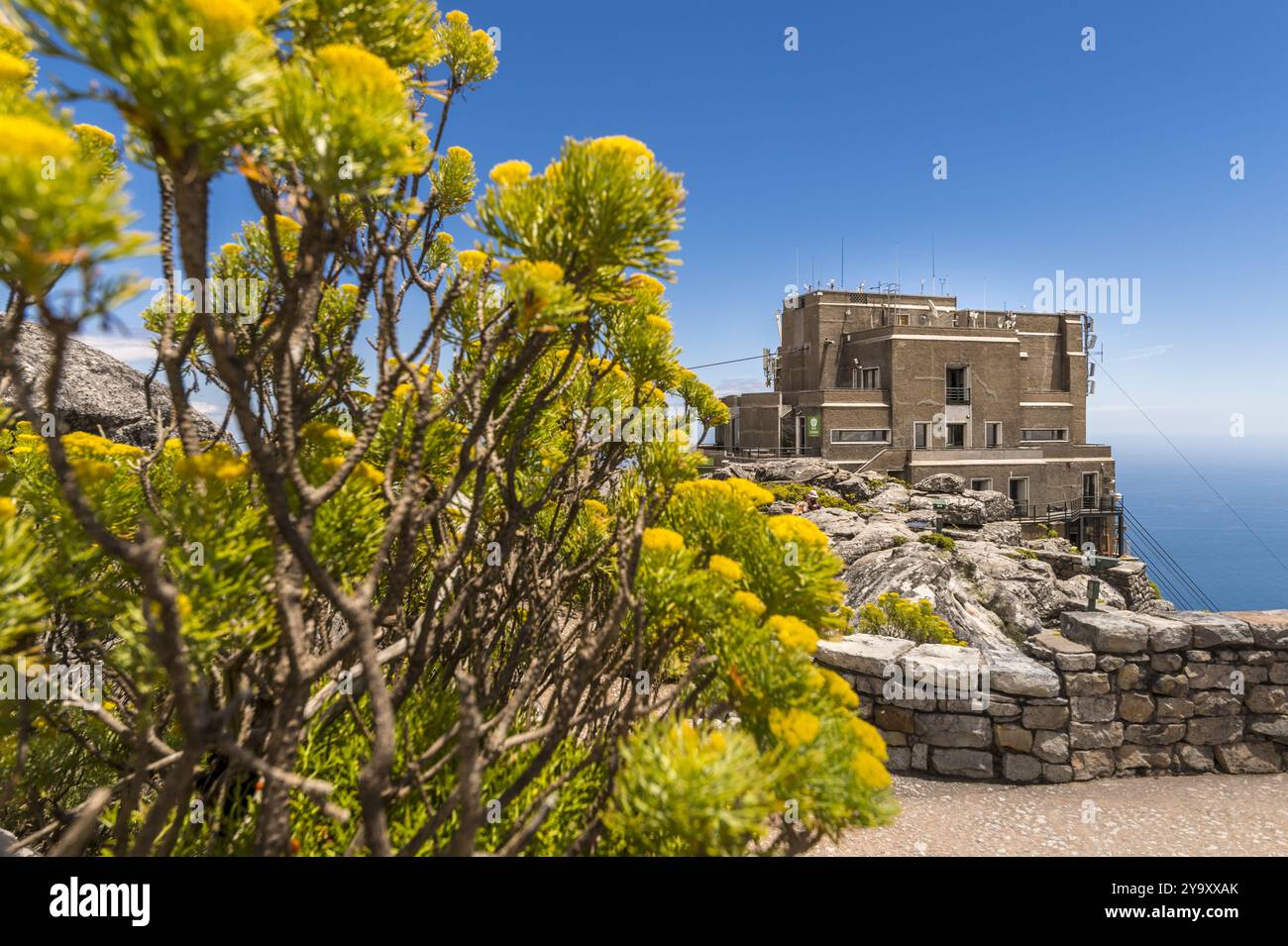 Sud Africa, Capo Occidentale, Parco Nazionale di Table Mountain, stazione della funivia Foto Stock