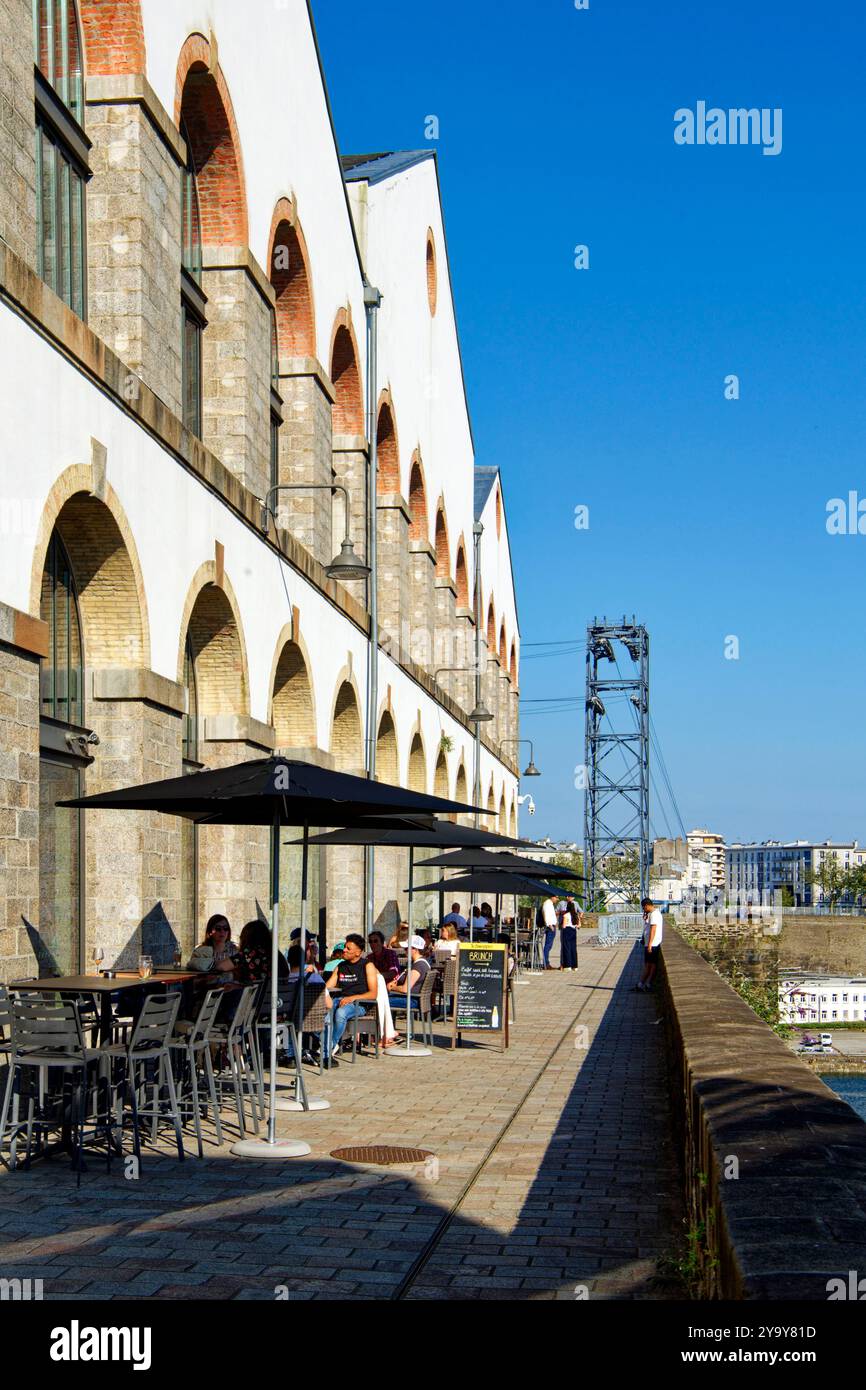 Francia, Finisterre, Brest, Cappucini eco-distretto, gli Ateliers, Ex Officine meccaniche dell'Arsenal Foto Stock