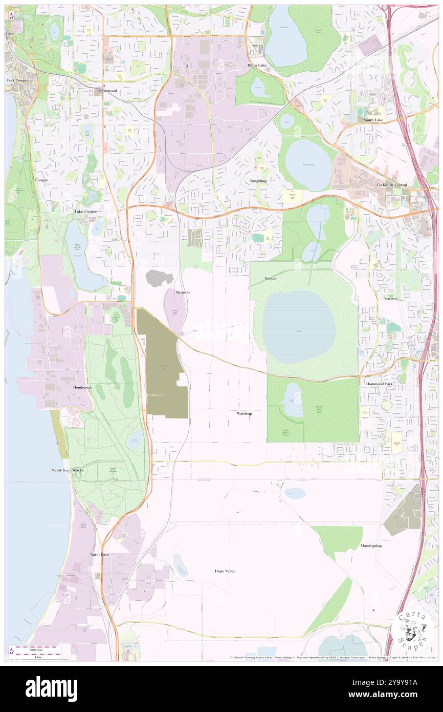 Skaife Park, , AU, Australia, Australia Occidentale, s 32 9' 6'', N 115 48' 37'', MAP, Cartascapes Map pubblicata nel 2024. Esplora Cartascapes, una mappa che rivela i diversi paesaggi, culture ed ecosistemi della Terra. Viaggia attraverso il tempo e lo spazio, scoprendo l'interconnessione del passato, del presente e del futuro del nostro pianeta. Foto Stock