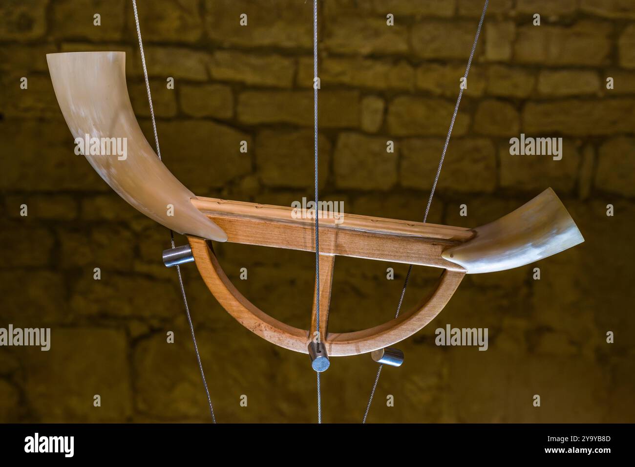 Francia, Vendee, Nieul-sur-l'Autise, Abbazia reale di Saint-Vincent, sala degli strumenti antichi, Alboca Foto Stock